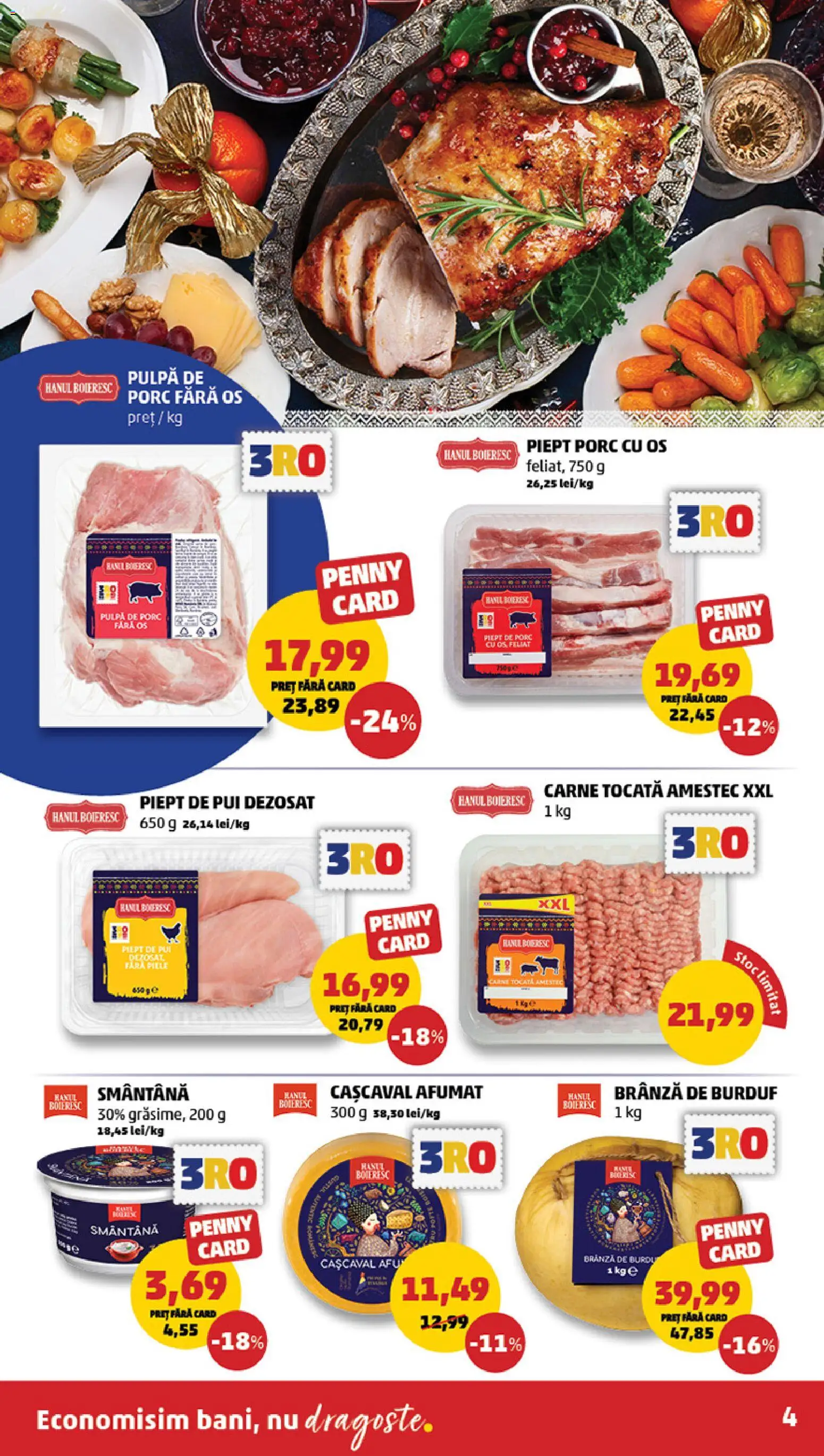 Catalog PENNY Market 17 - 25 Decembrie 2025 | Pagina 4 | Produse: Hacıyatmaz Kedi Oyuncağı, Cașcaval, Brânză, Carne tocată