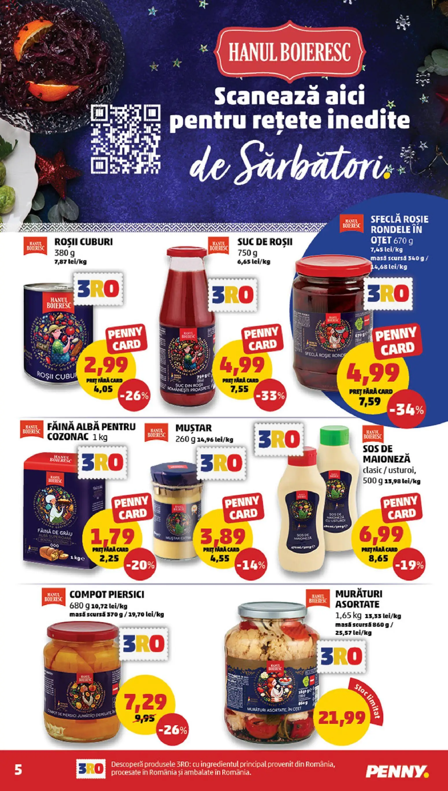 Catalog PENNY Market 17 - 25 Decembrie 2025 | Pagina 5 | Produse: Compot, Maioneză, Sos, Sfeclă