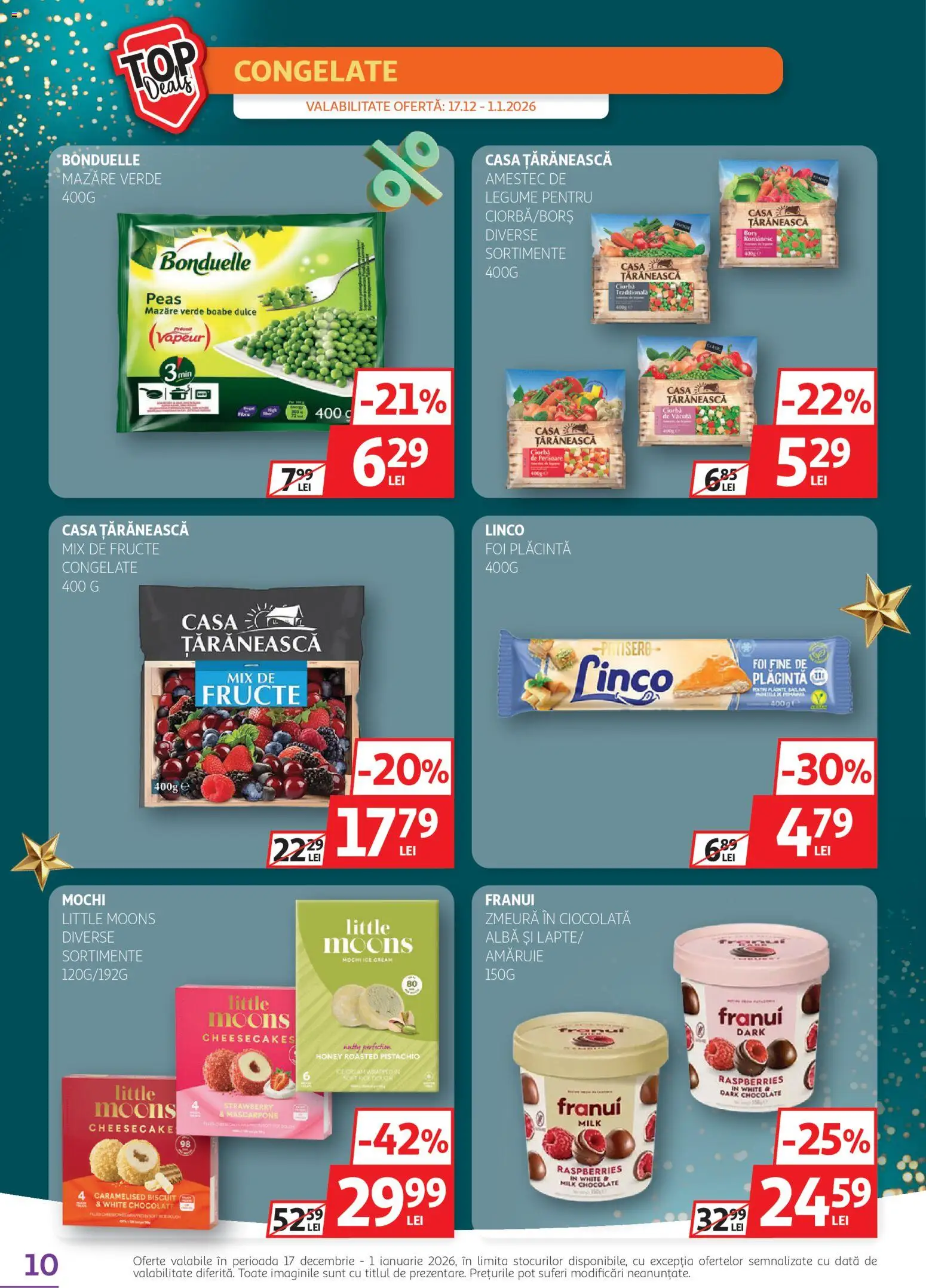 Catalog Auchan 17 - 31 Decembrie 2025 | Pagina 10 | Produse: Zmeură, Plăcintă, Mascarpone, Legume