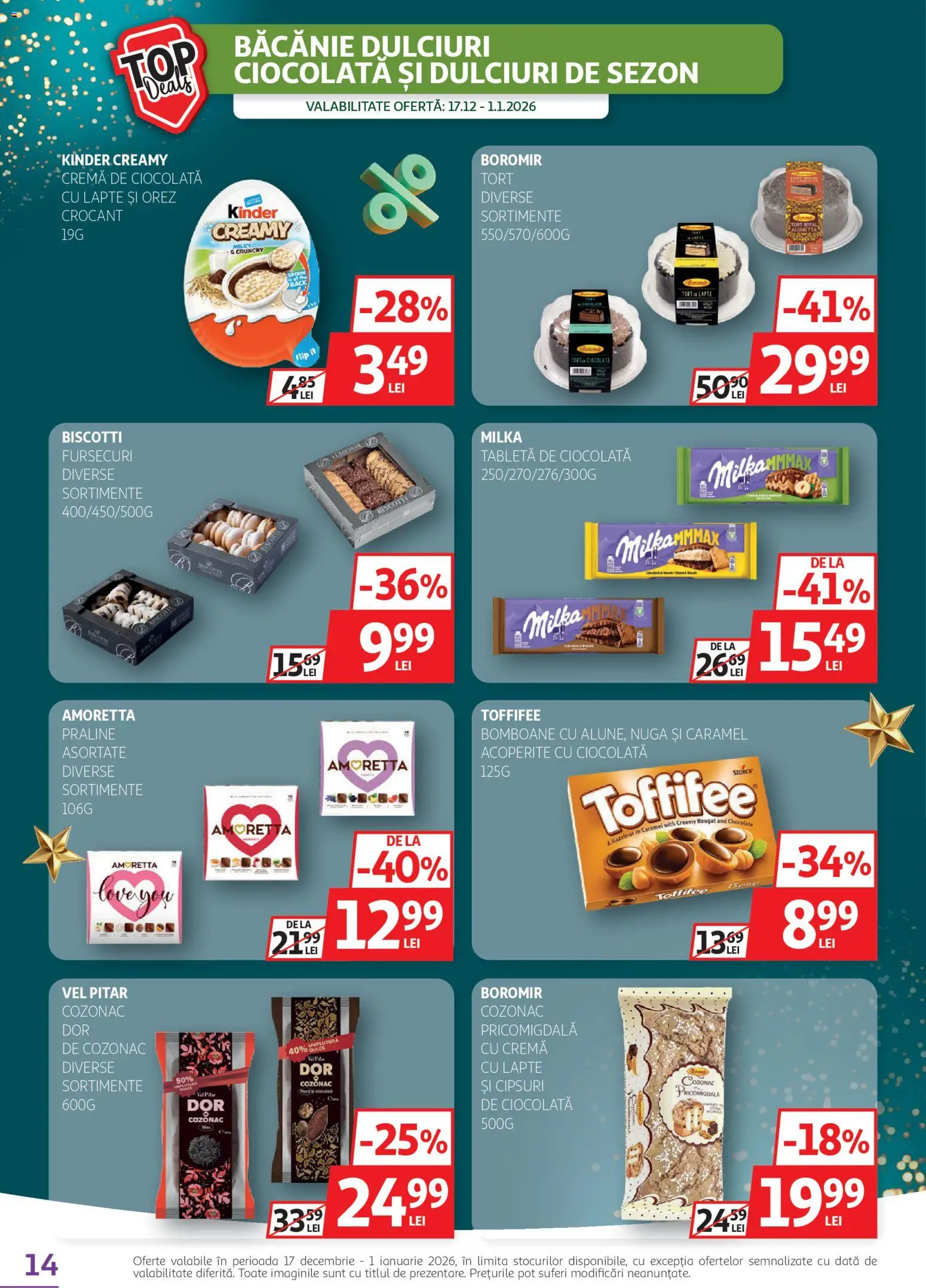 Catalog Auchan 17 - 31 Decembrie 2025 | Pagina 14 | Produse: Tabletă, Tort, Praline, Ciocolată