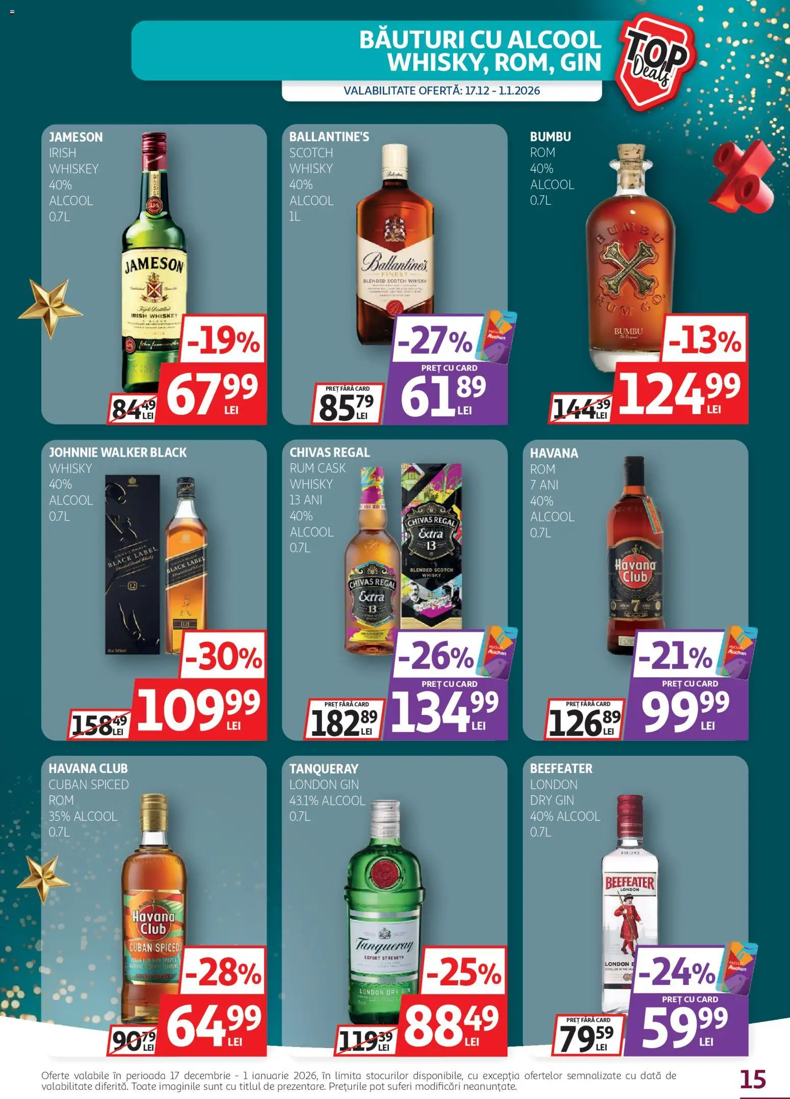 Catalog Auchan 17 - 31 Decembrie 2025 | Pagina 15 | Produse: Gin, Whiskey