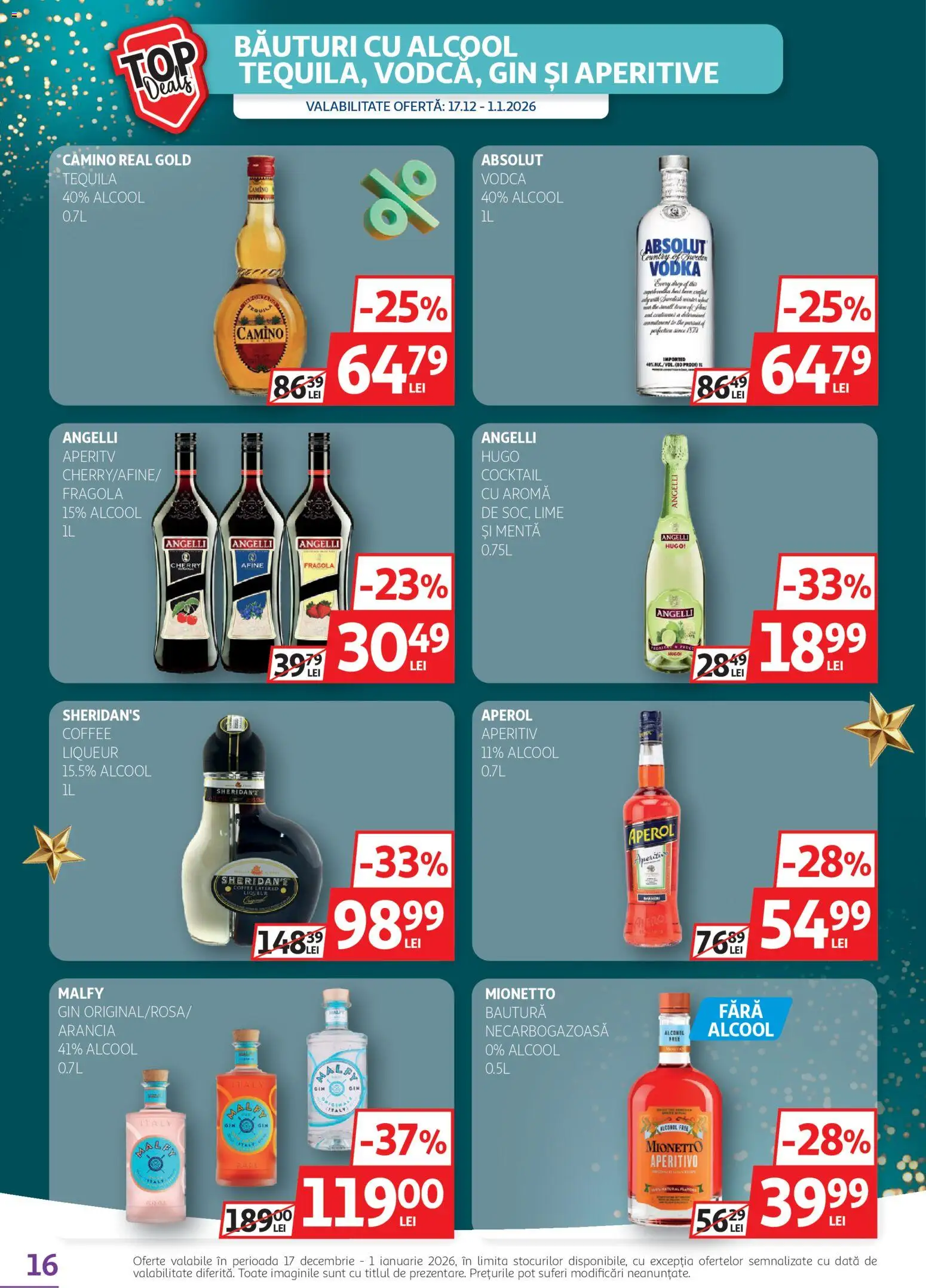 Catalog Auchan 17 - 31 Decembrie 2025 | Pagina 16 | Produse: Lime, Afine, Cocktail, Vodka