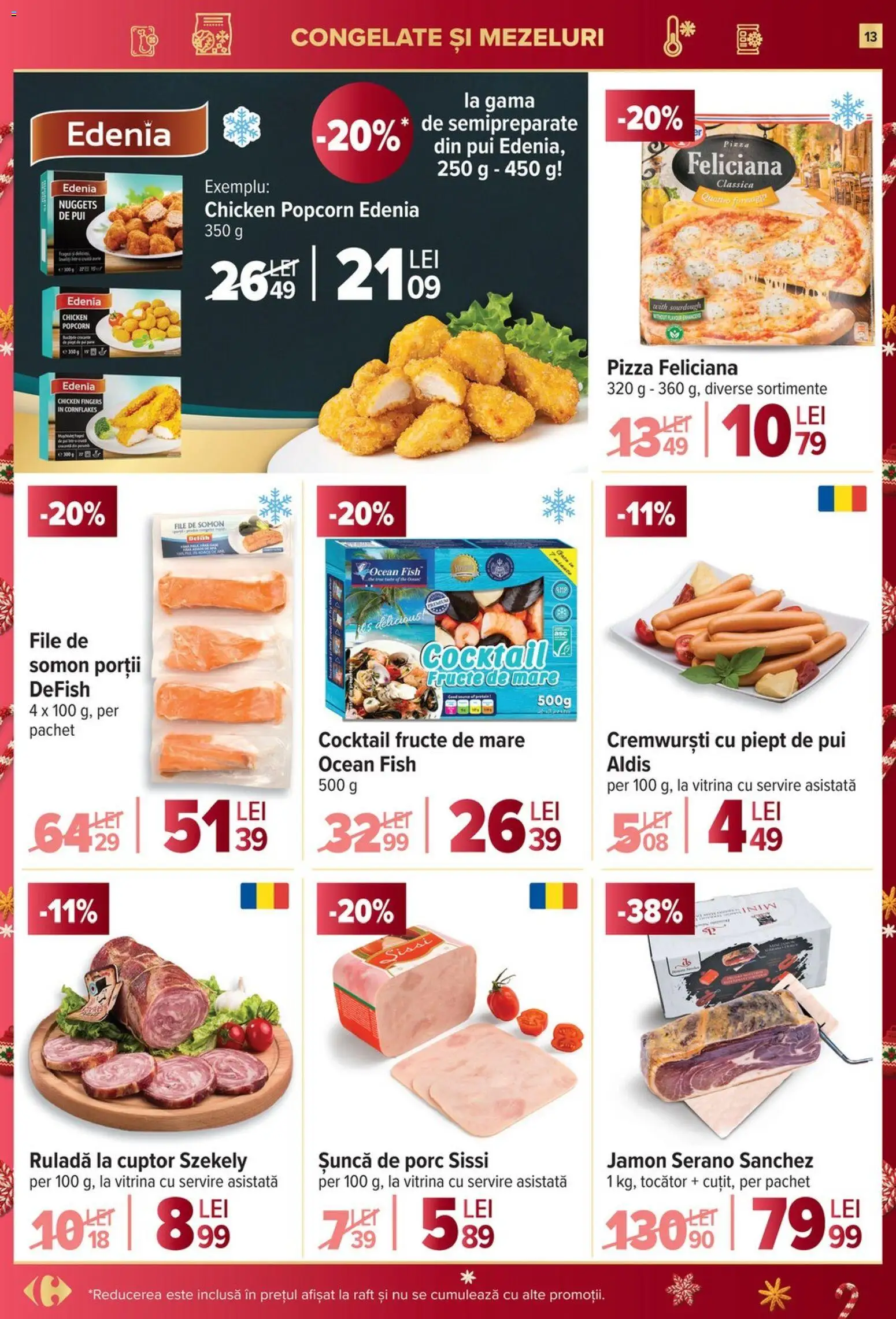 Catalog Carrefour 17 - 25 Decembrie 2025 | Pagina 13 | Produse: Vitrină, Tocător, Pizza, Fructe De Mare