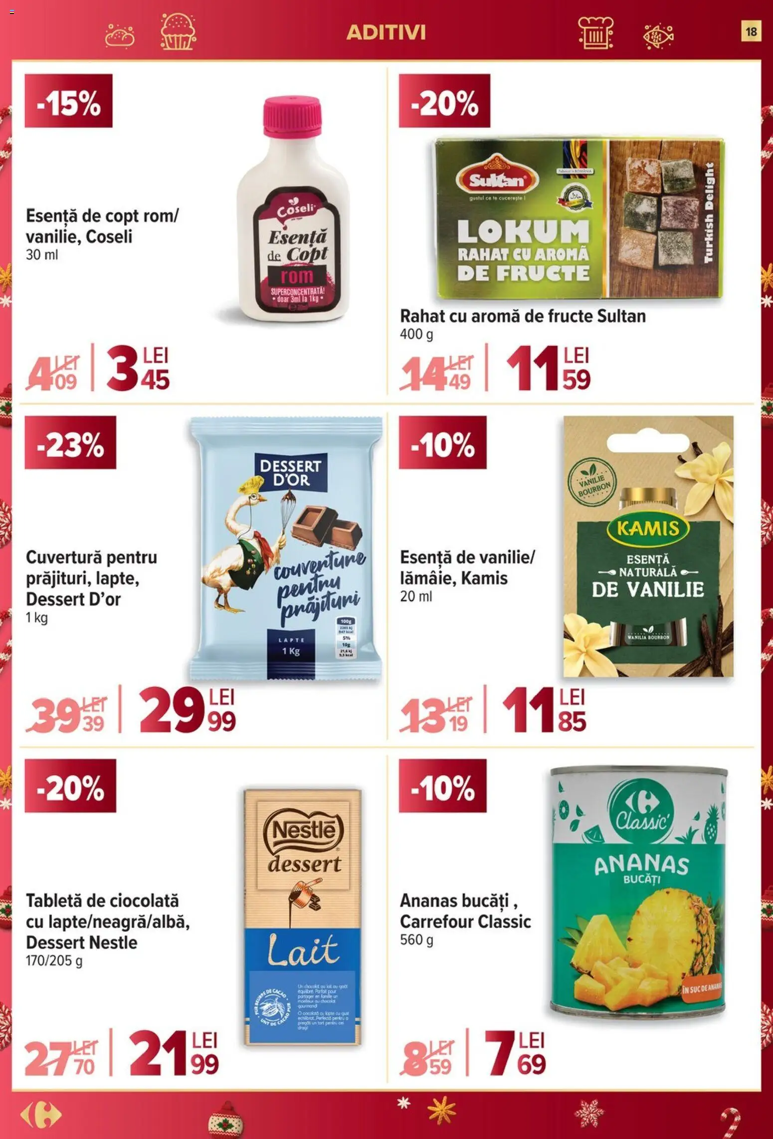 Catalog Carrefour 17 - 25 Decembrie 2025 | Pagina 18 | Produse: Cuvertură, Ciocolată, Suc, Fructe
