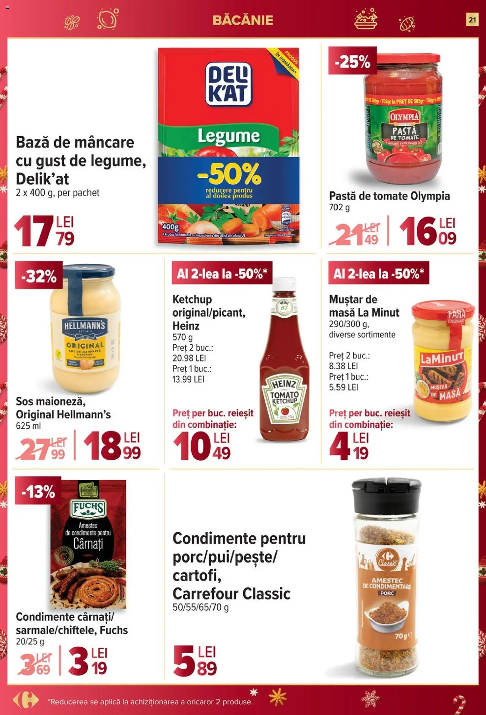 Catalog Carrefour 17 - 25 Decembrie 2025 | Pagina 21 | Produse: Masă, Ketchup, Condimente, Legume