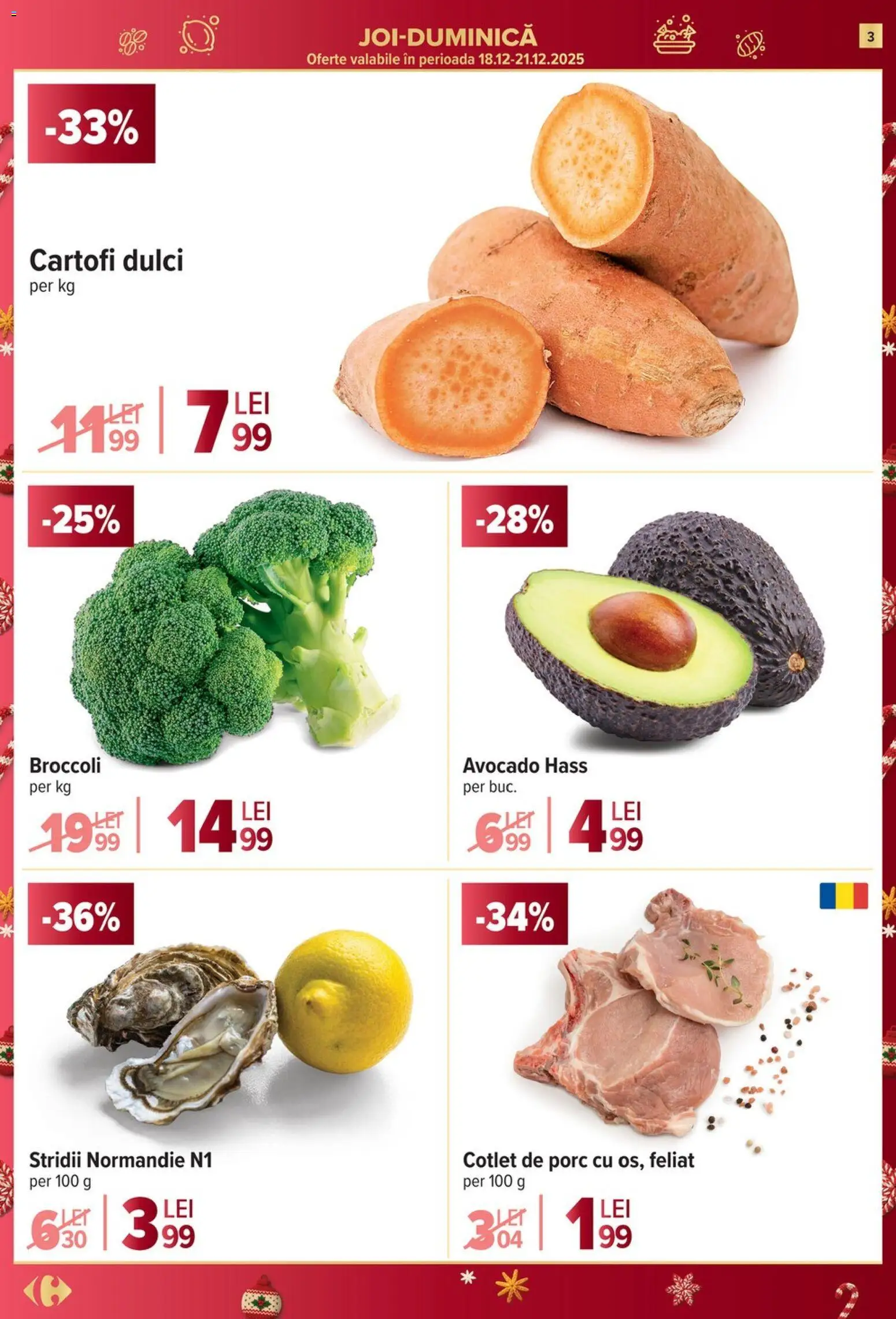 Catalog Carrefour 17 - 25 Decembrie 2025 | Pagina 3 | Produse: Lait de coco, Taneli organik hardal, Avocado, Cartofi