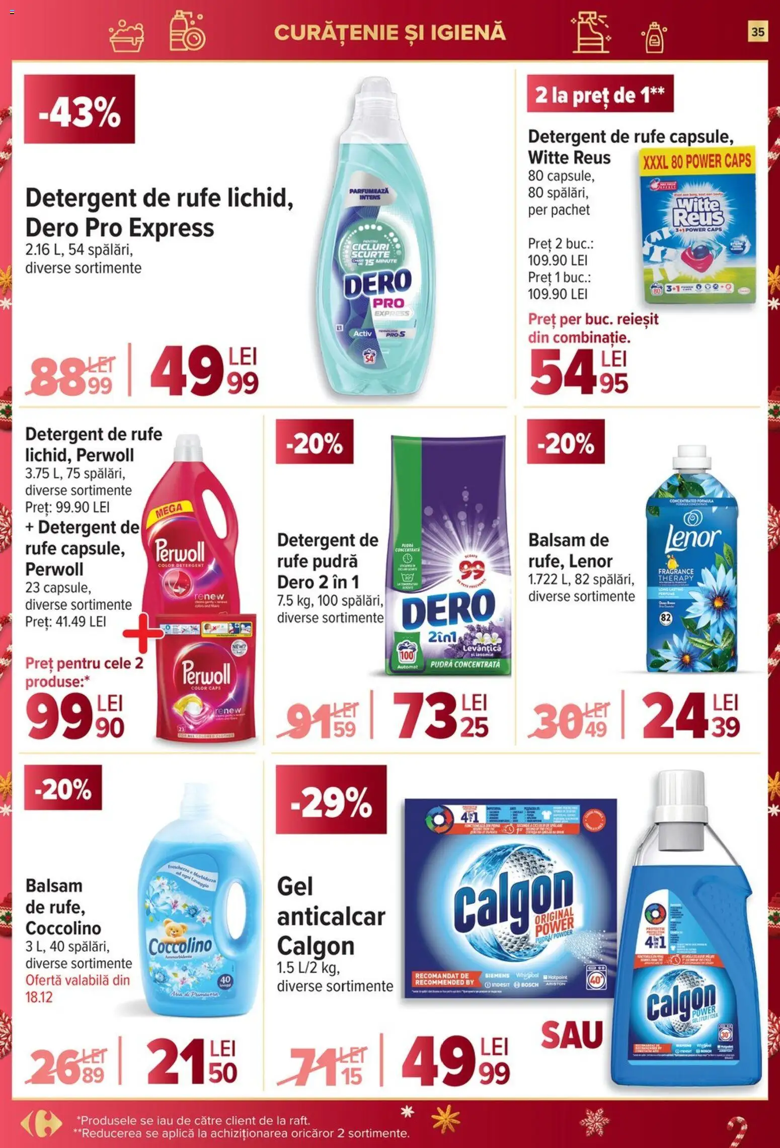 Catalog Carrefour 17 - 25 Decembrie 2025 | Pagina 35 | Produse: Pudră, Balsam, Detergent