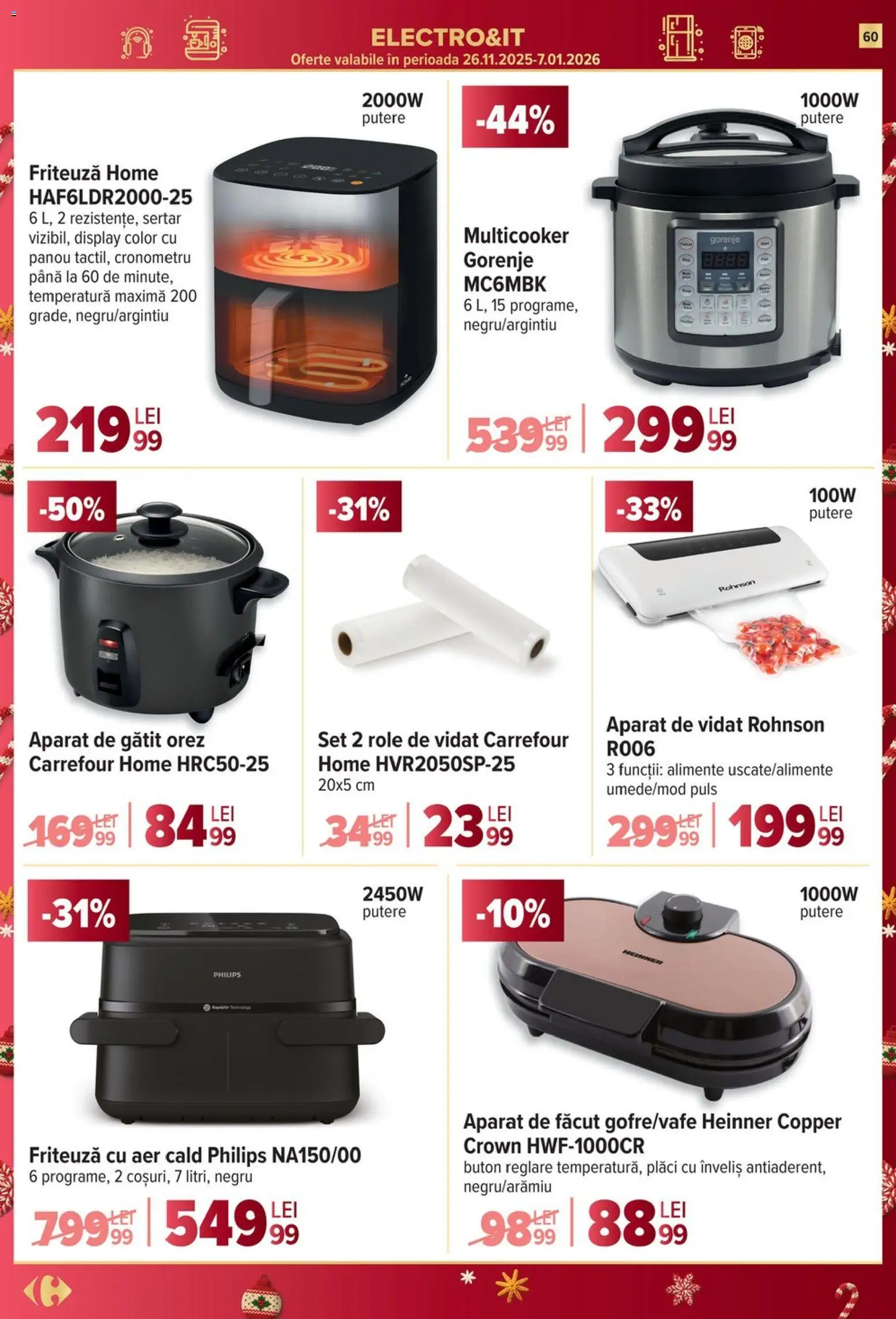 Catalog Carrefour 17 - 25 Decembrie 2025 | Pagina 60 | Produse: Enginar, Friteuză, Role, Orez