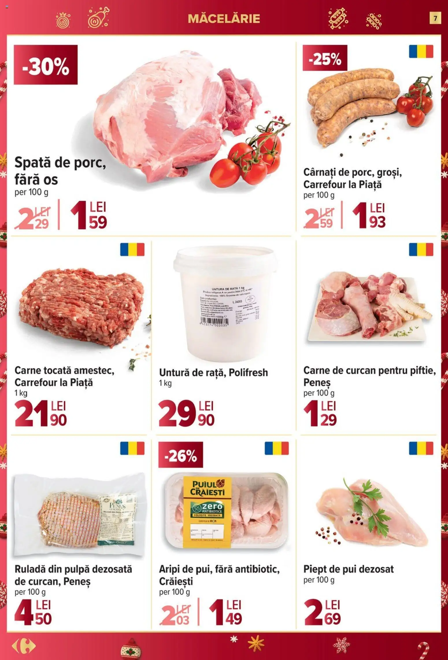 Catalog Carrefour 17 - 25 Decembrie 2025 | Pagina 7 | Produse: Hacıyatmaz Kedi Oyuncağı, Rață, Carne tocată, Cârnați