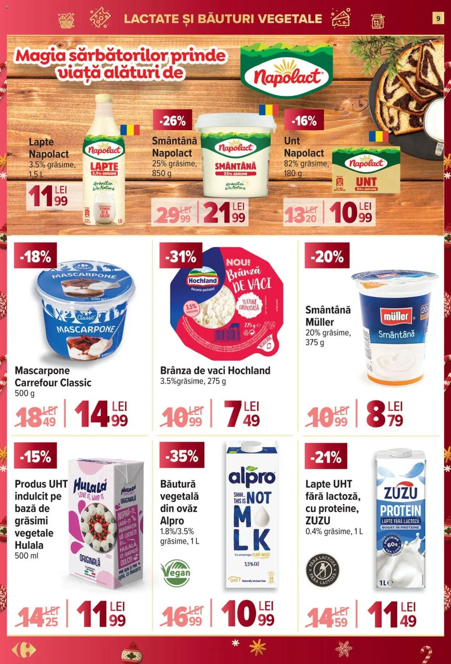 Catalog Carrefour 17 - 25 Decembrie 2025 | Pagina 9 | Produse: Masaüstü kılıfı, Lapte, Brânză, Smântână