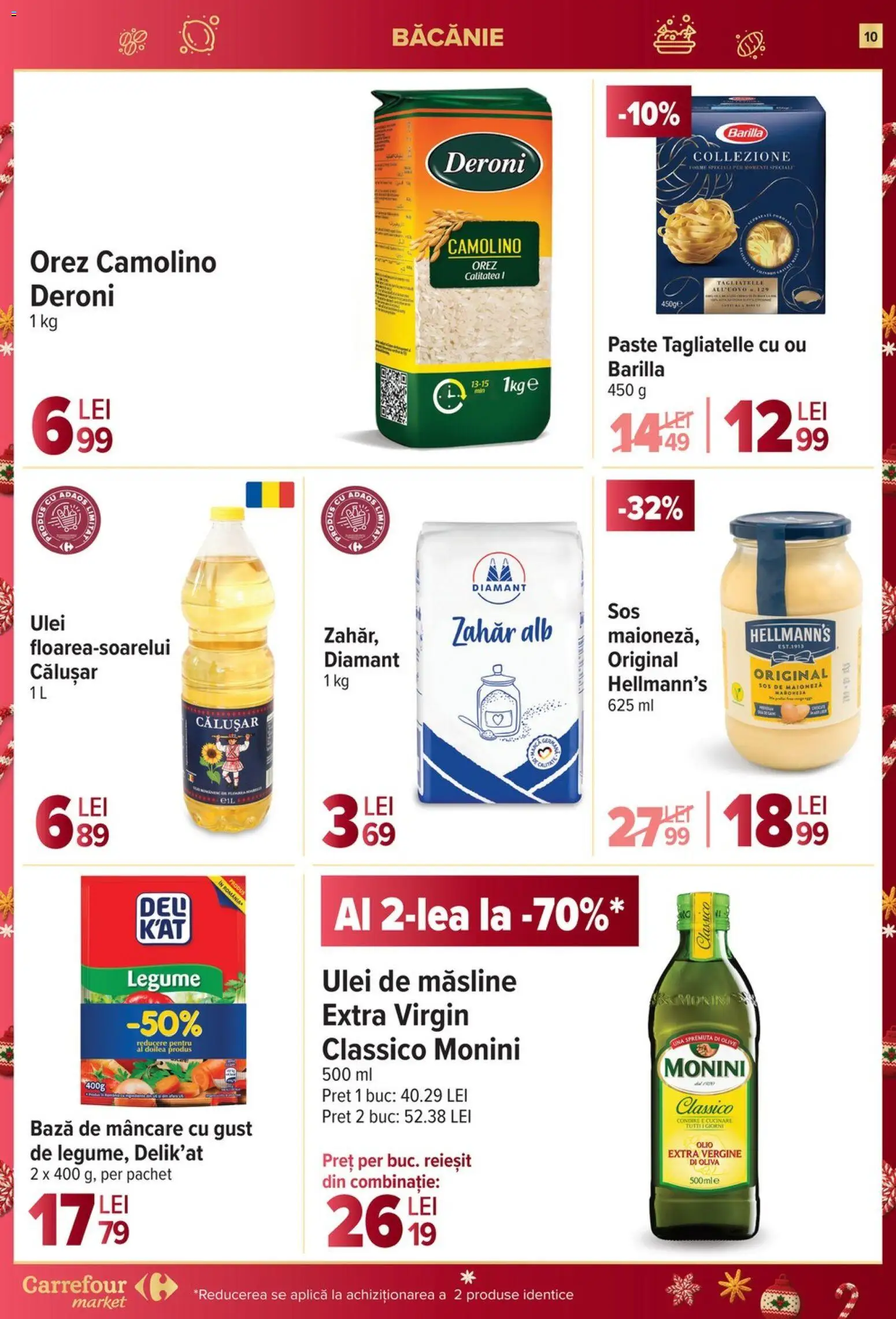 Catalog Carrefour 17 - 25 Decembrie 2025 | Pagina 10 | Produse: Măsline, Orez, Paste, Sos