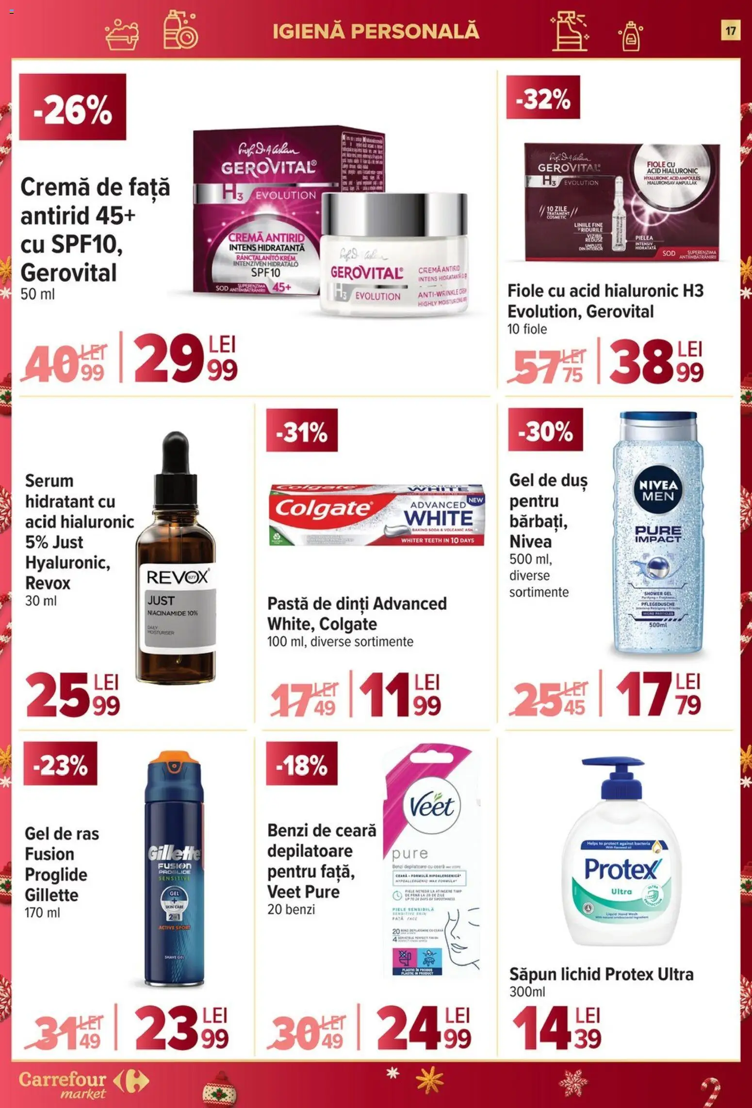 Catalog Carrefour 17 - 25 Decembrie 2025 | Pagina 17 | Produse: Gel de ras, Cremă, Săpun, Gel de duș