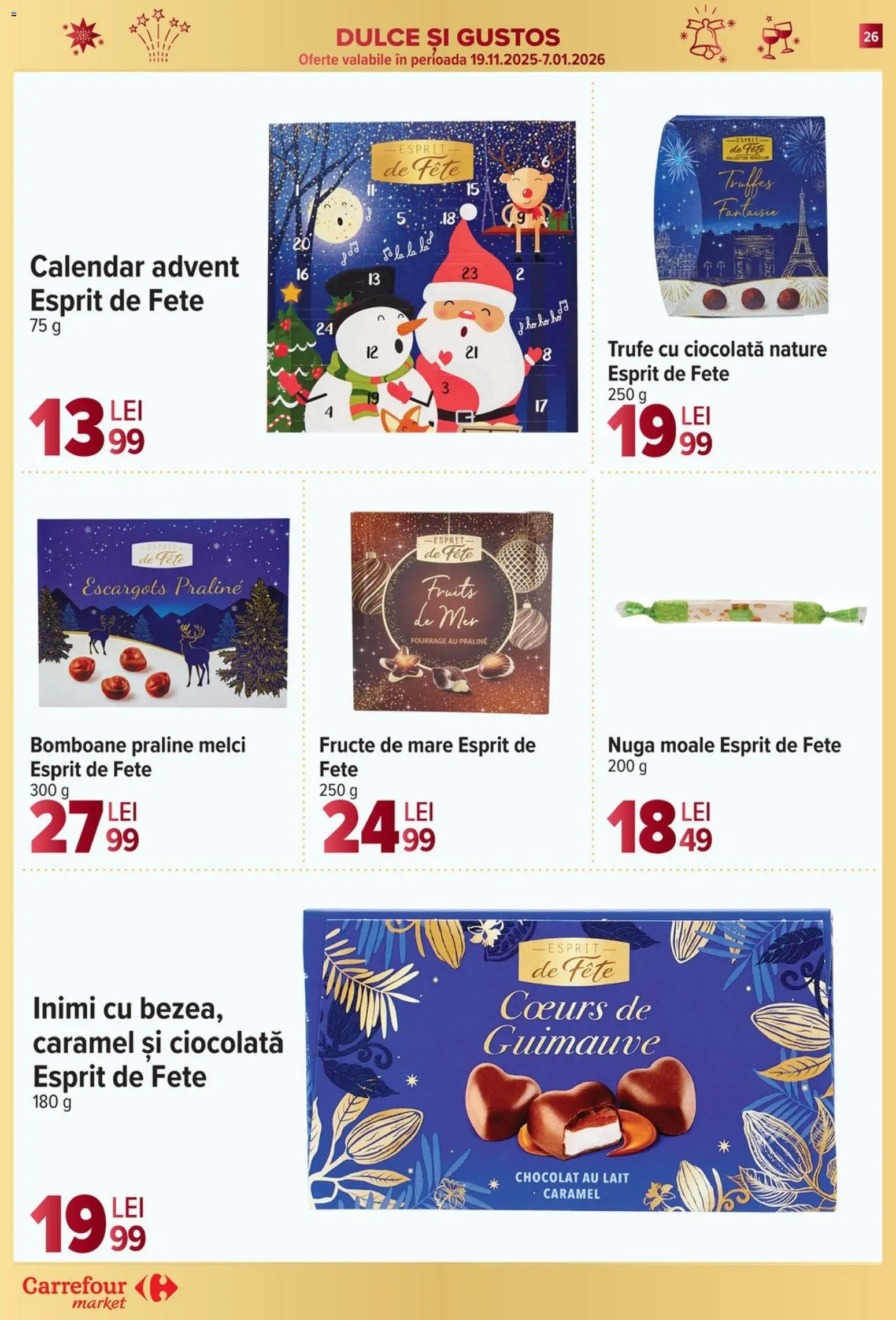 Catalog Carrefour 17 - 25 Decembrie 2025 | Pagina 26 | Produse: Praline, Bomboane, Fructe, Fructe De Mare