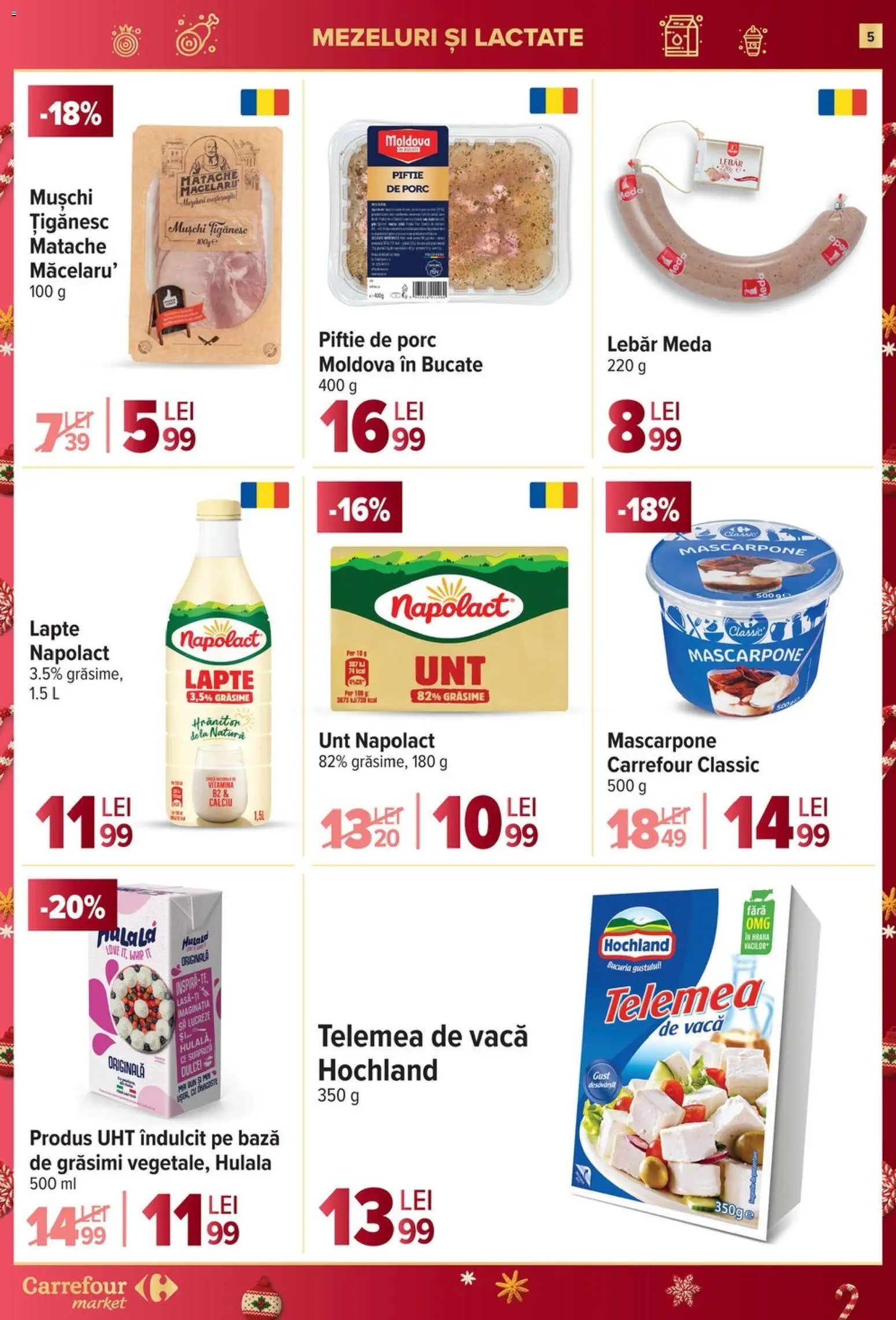 Catalog Carrefour 17 - 25 Decembrie 2025 | Pagina 5 | Produse: Lapte, Unt, Mascarpone