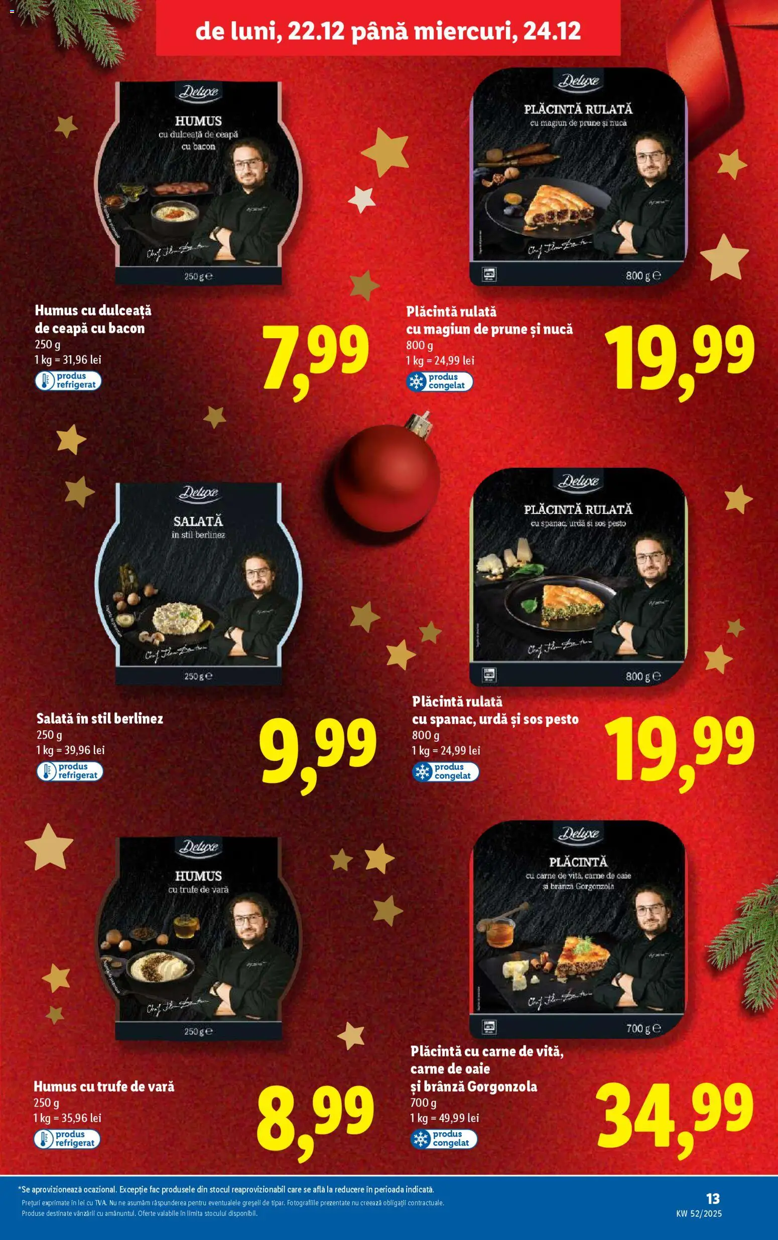 Catalog LIDL 22 - 23 Decembrie 2025 | Pagina 13 | Produse: Plăcintă, Salată, Ceapă, Sos