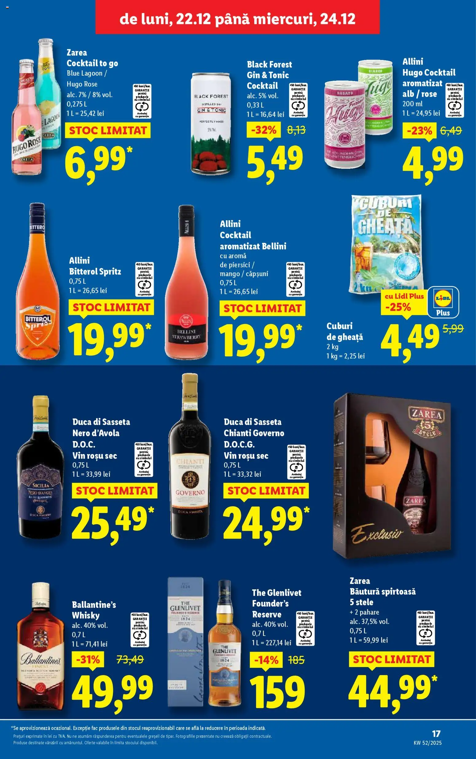 Catalog LIDL 22 - 23 Decembrie 2025 | Pagina 17 | Produse: Pahare, Cocktail, Gin, Căpșuni