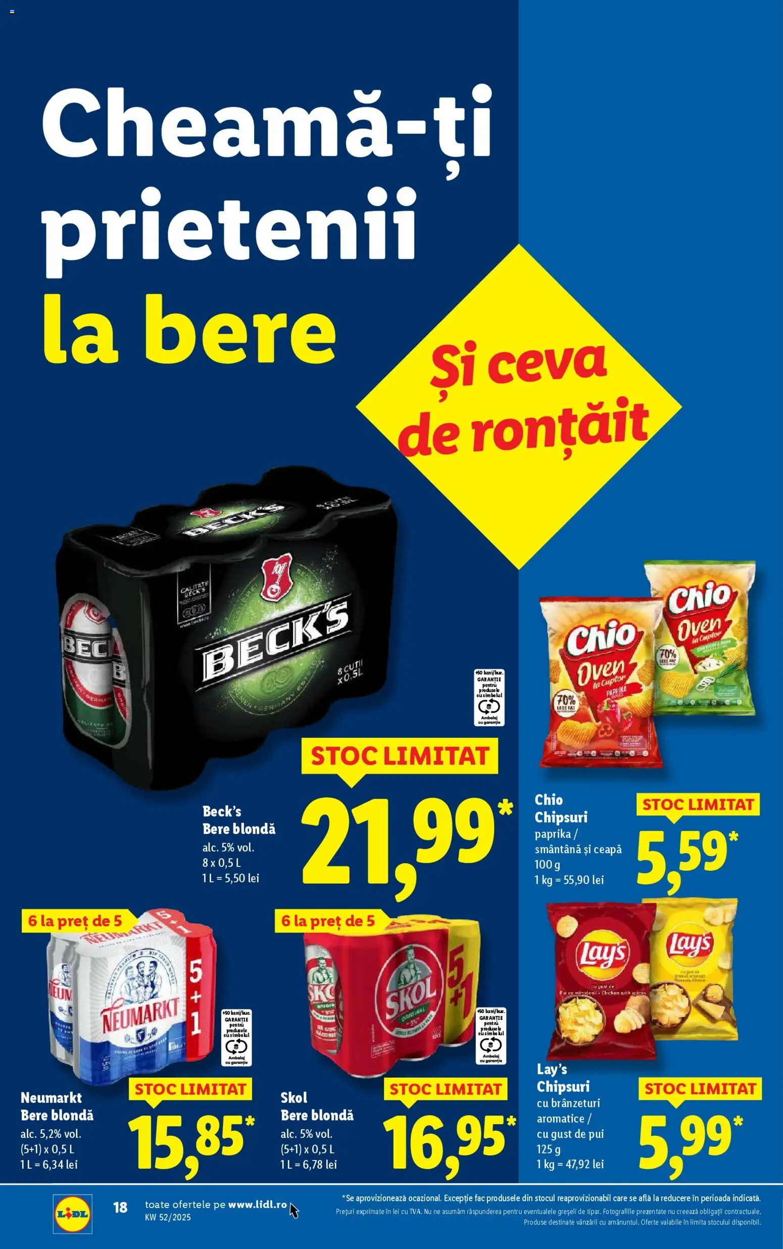 Catalog LIDL 22 - 23 Decembrie 2025 | Pagina 18 | Produse: Cuptor, Chipsuri, Smântână, Ceapă