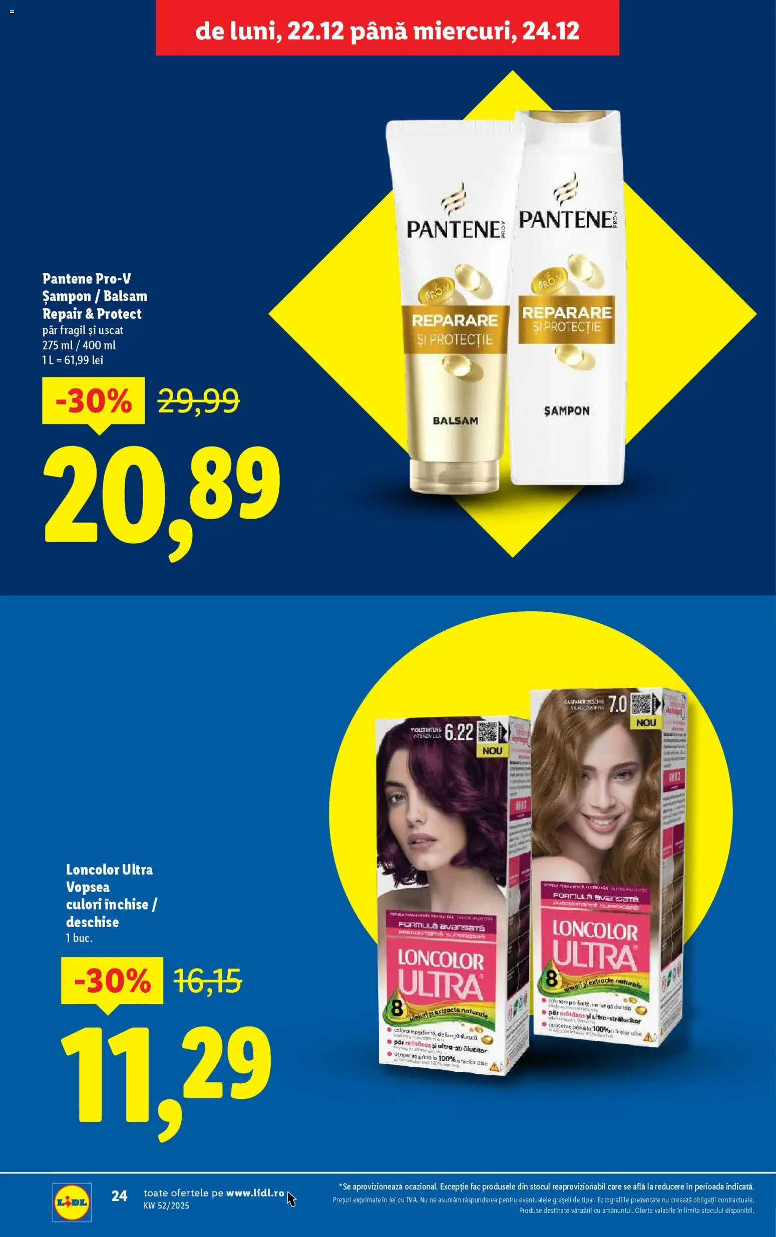 Catalog LIDL 22 - 23 Decembrie 2025 | Pagina 24 | Produse: Vopsea, Șampon, Balsam