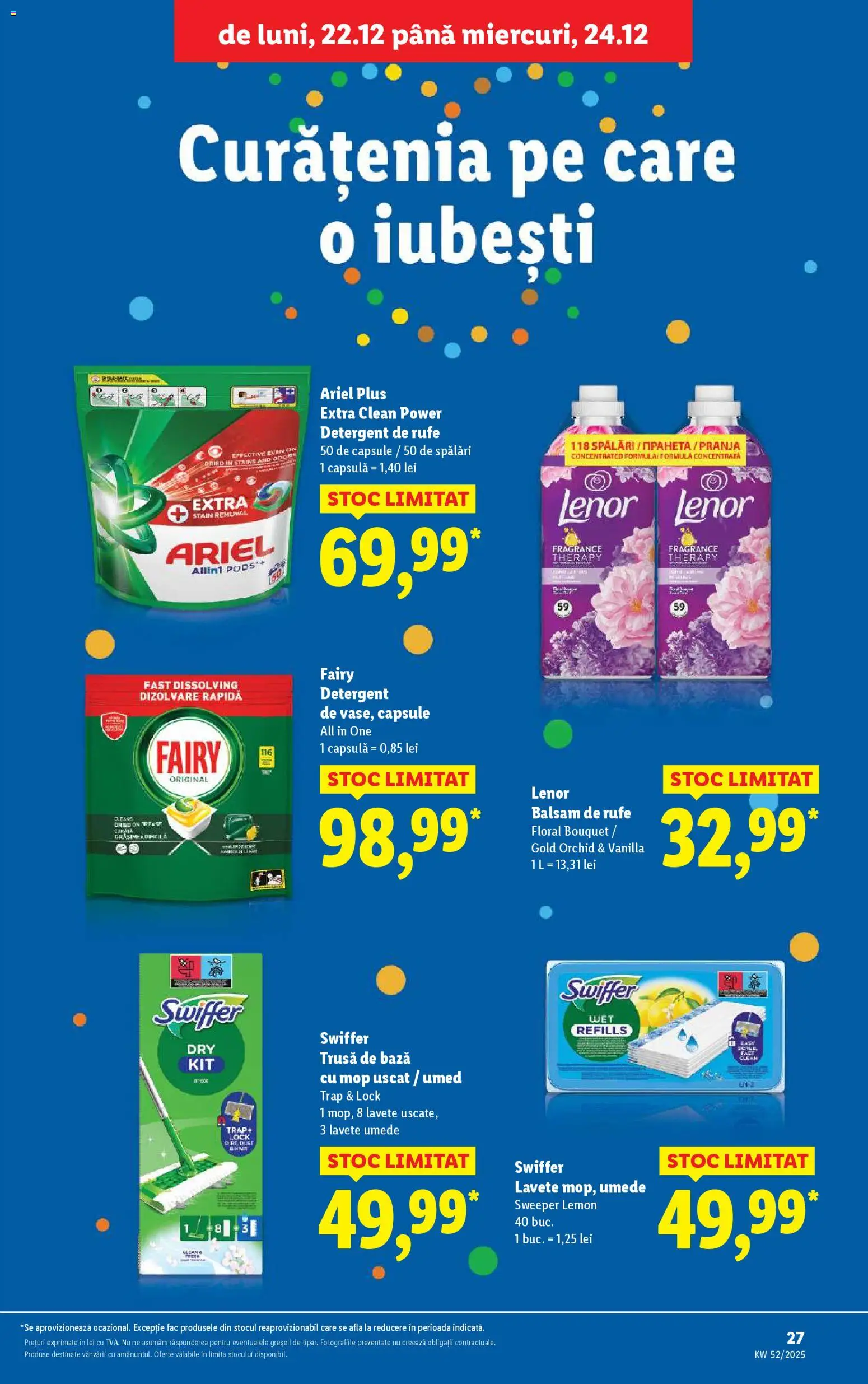 Catalog LIDL 22 - 23 Decembrie 2025 | Pagina 27 | Produse: Pomelo, Detergent, Balsam de rufe, Lavete