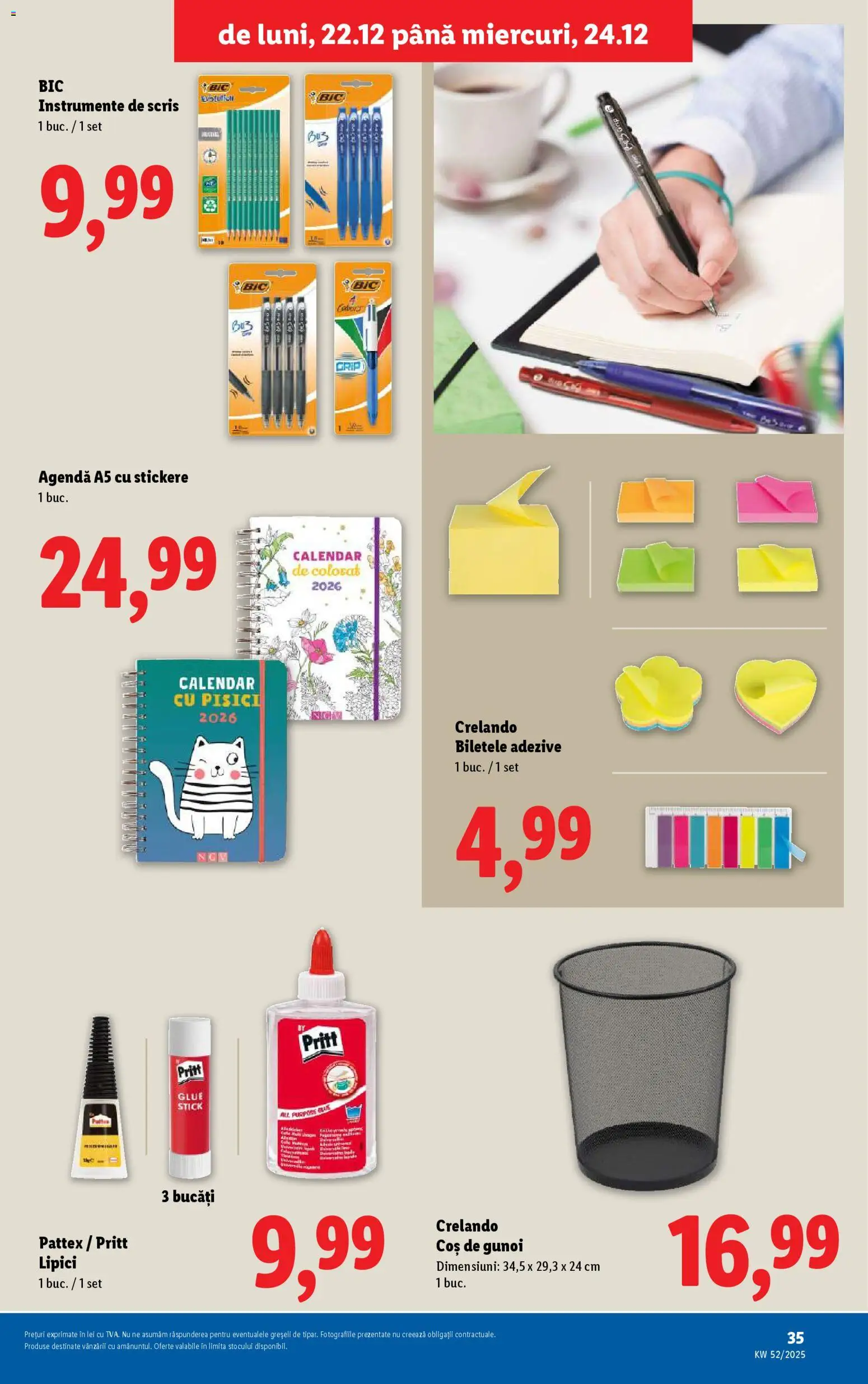 Catalog LIDL 22 - 23 Decembrie 2025 | Pagina 35 | Produse: Notebook, Coș