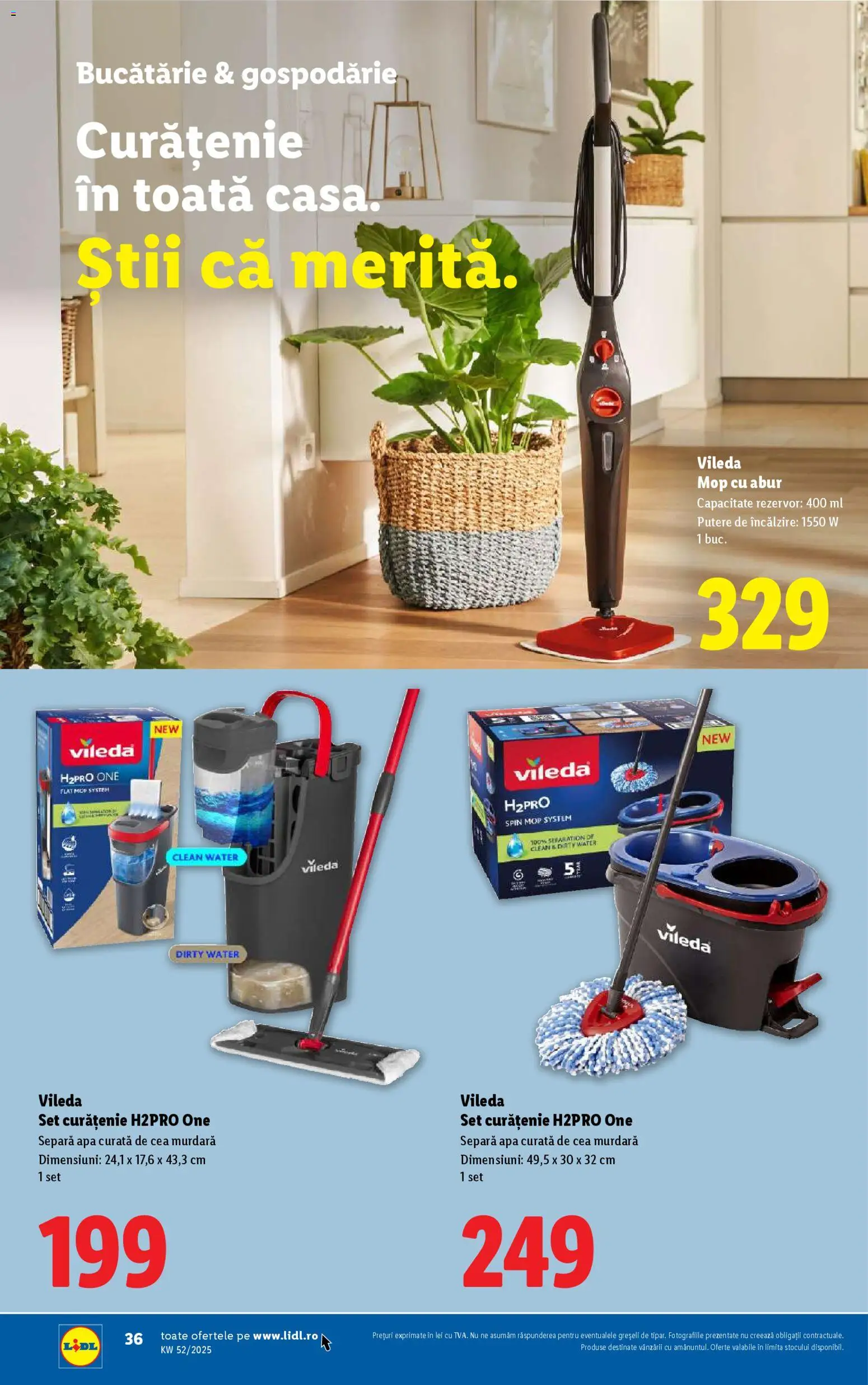 Catalog LIDL 22 - 23 Decembrie 2025 | Pagina 36 | Produse: Pomelo, Mop, Bucătărie, Apă