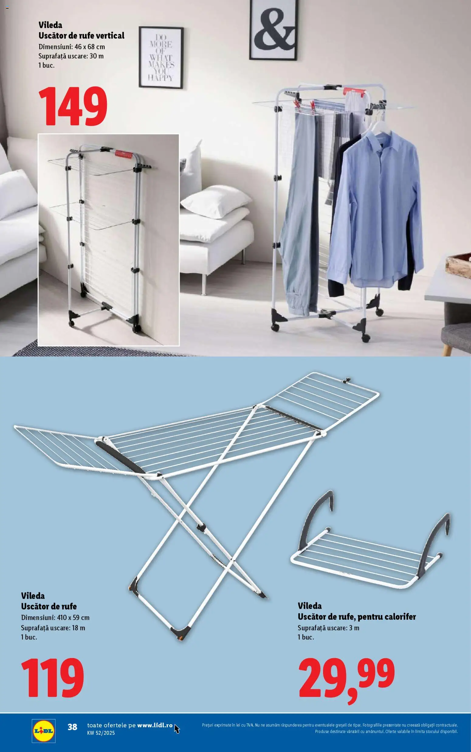 Catalog LIDL 22 - 23 Decembrie 2025 | Pagina 38 | Produse: Uscător, Calorifer
