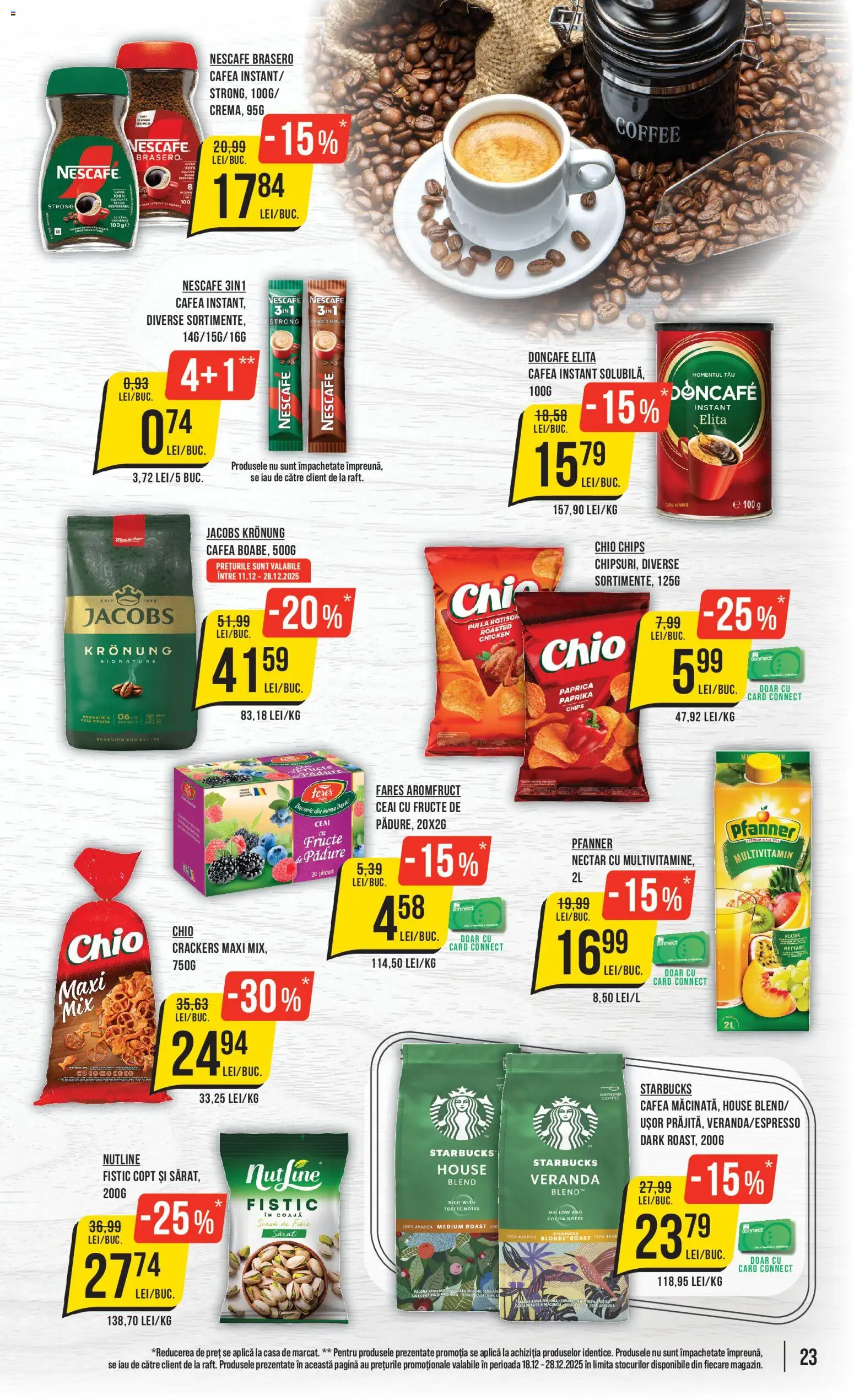 Catalog Mega Image 18 - 27 Decembrie 2025 | Pagina 23 | Produse: Hacıyatmaz Kedi Oyuncağı, Köpek çiti, Cafea, Fructe