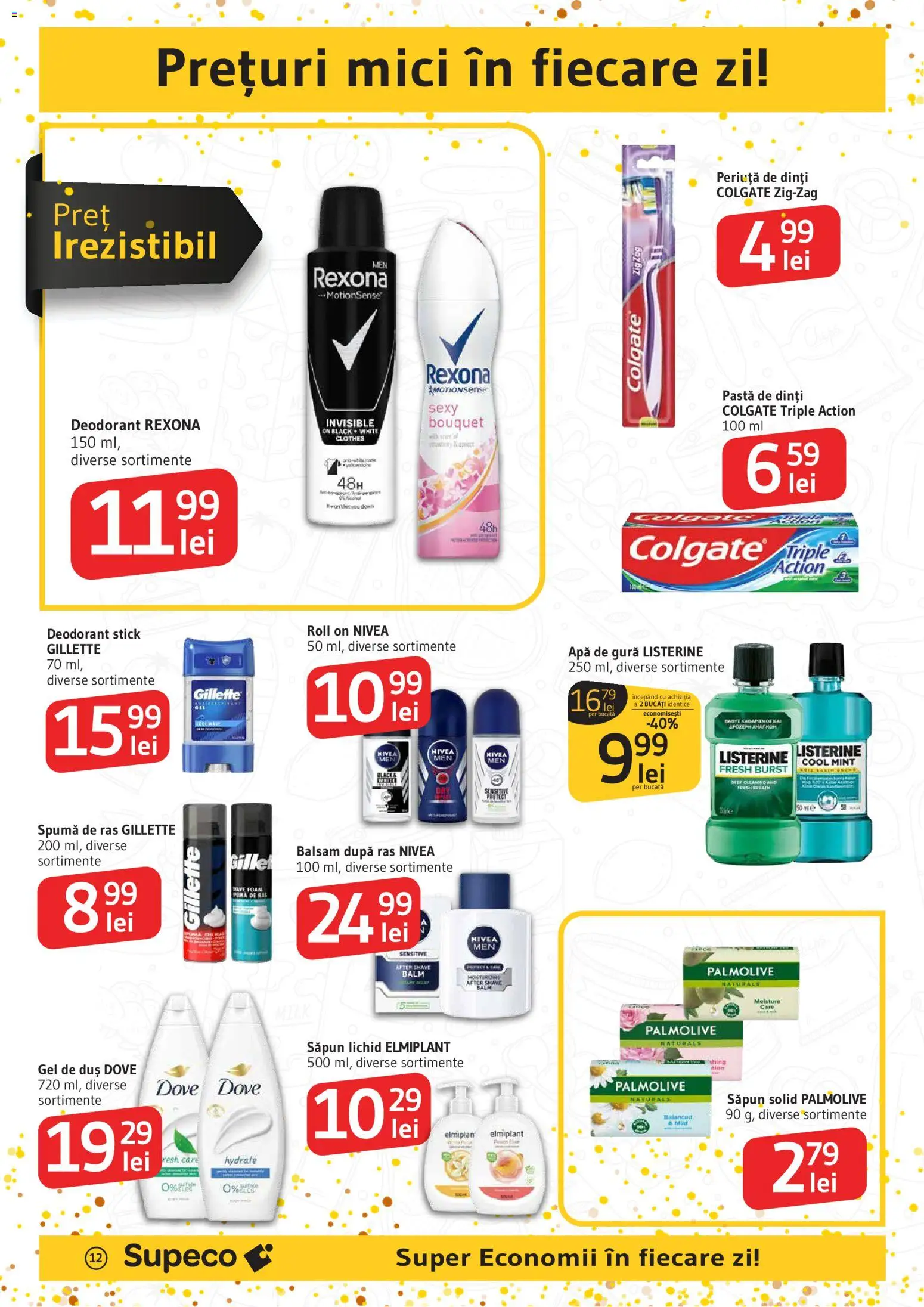 Catalog Supeco 27 Decembrie 2025 - 6 Ianuarie 2026 | Pagina 12 | Produse: After shave, Săpun solid, Săpun, Periuță de dinți