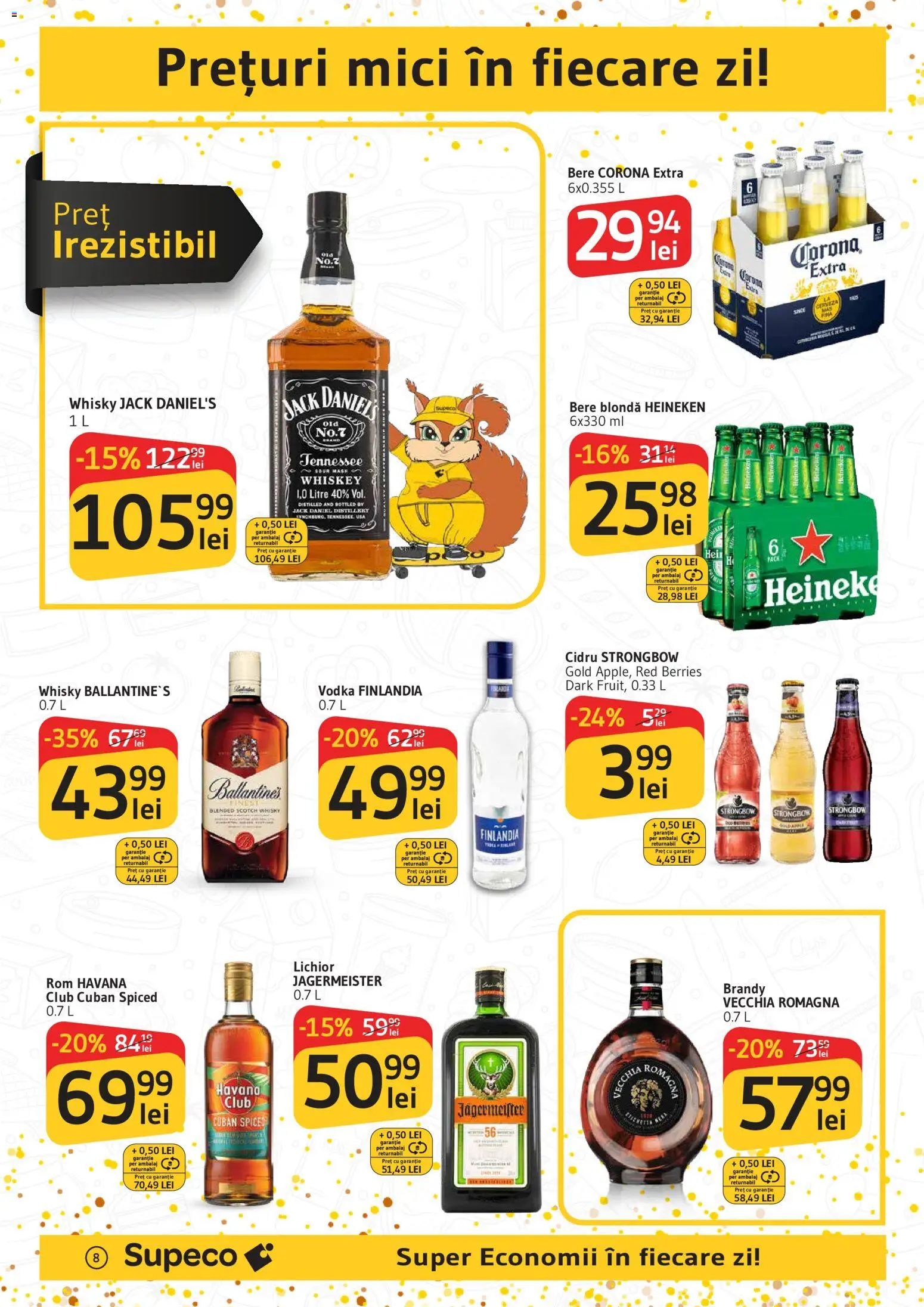 Catalog Supeco 27 Decembrie 2025 - 6 Ianuarie 2026 | Pagina 8 | Produse: Klozet koku giderici, Bere, Ușă, Vodka