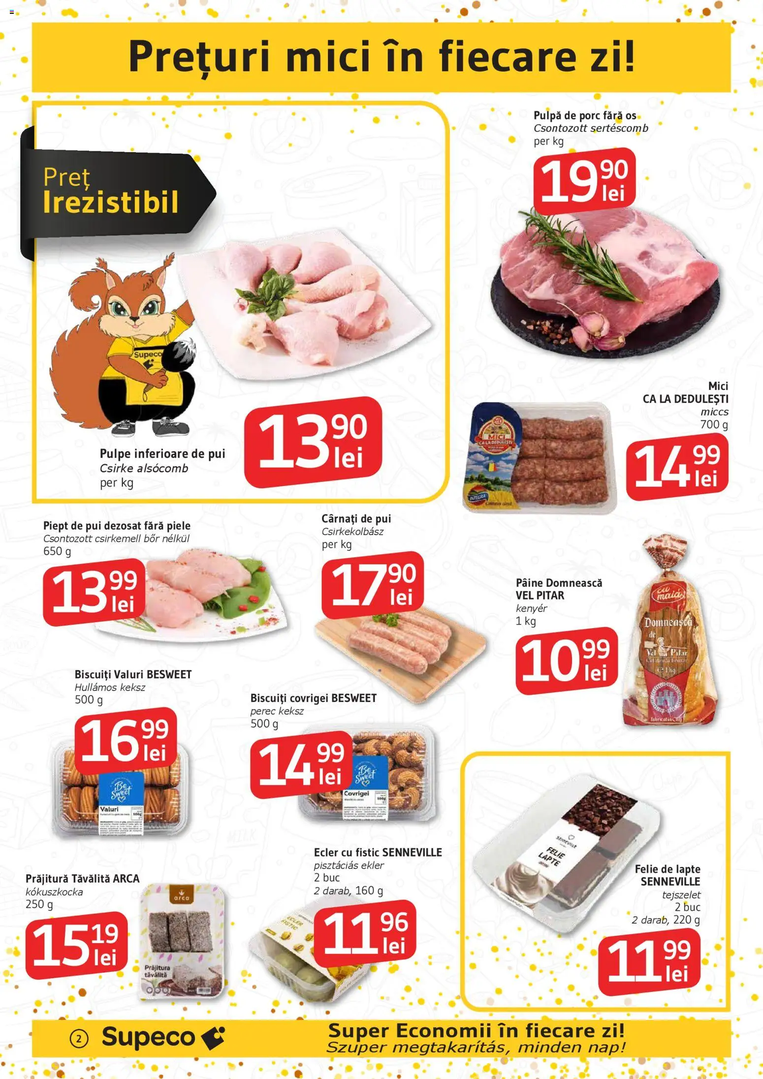Catalog Supeco 27 Decembrie 2025 - 6 Ianuarie 2026 | Pagina 2 | Produse: Mici, Prăjitură, Biscuiți, Cârnați