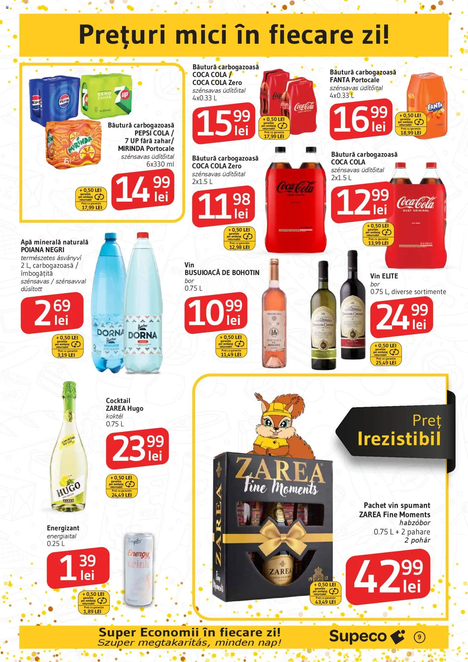 Catalog Supeco 27 Decembrie 2025 - 6 Ianuarie 2026 | Pagina 9 | Produse: Pahare, Yazı tahtası kalemi, Amerikan servis, Apă