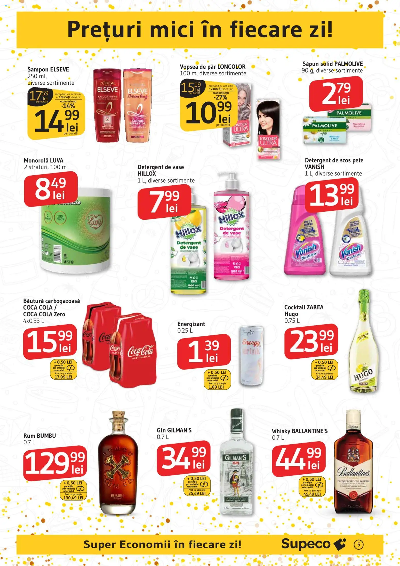 Catalog Supeco 27 Decembrie 2025 - 6 Ianuarie 2026 | Pagina 5 | Produse: Vopsea, Amerikan servis, Șampon, Cocktail