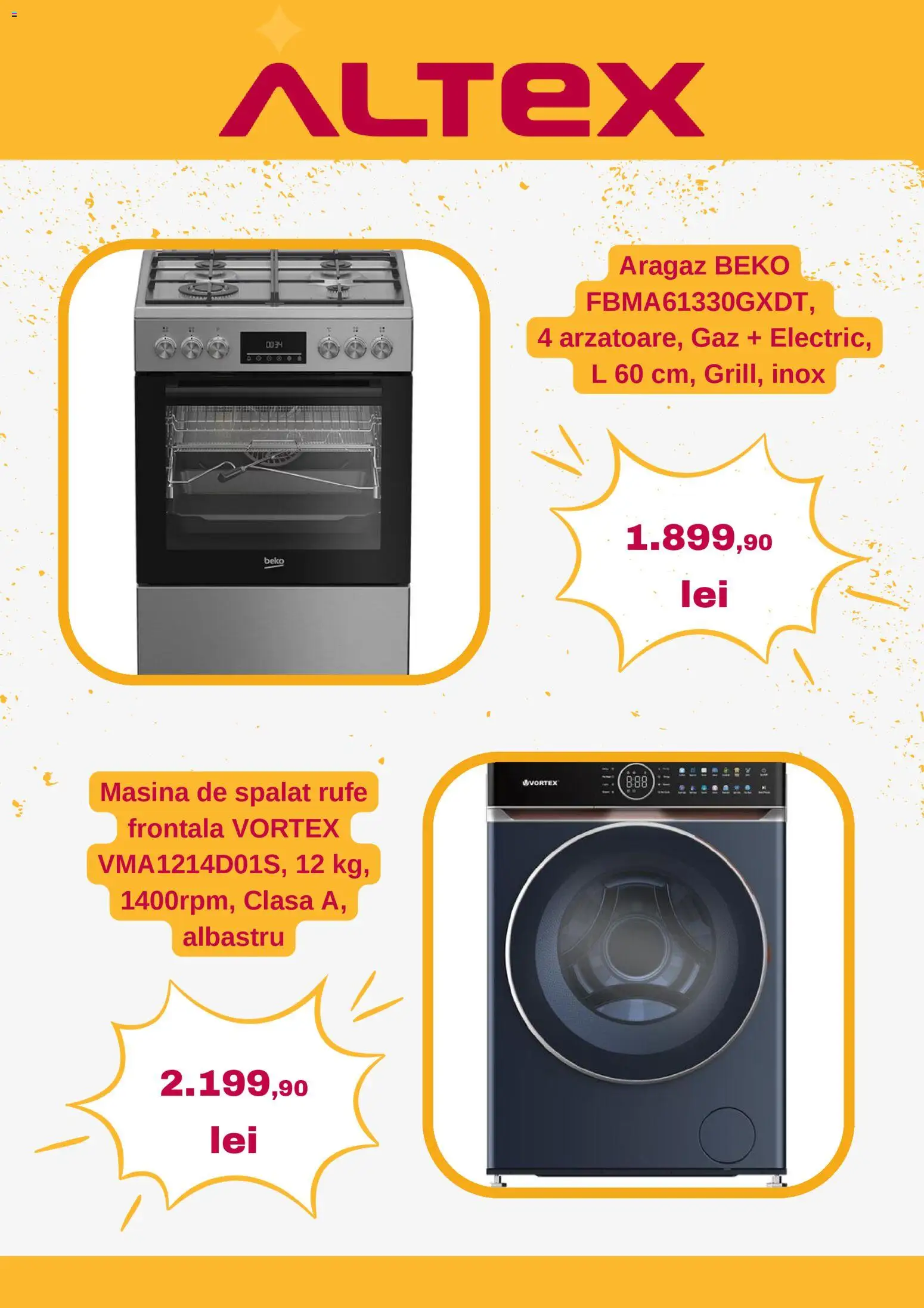 Catalog Altex 25 - 30 Decembrie 2025 | Pagina 6 | Produse: Mașină De Spălat, Aragaz