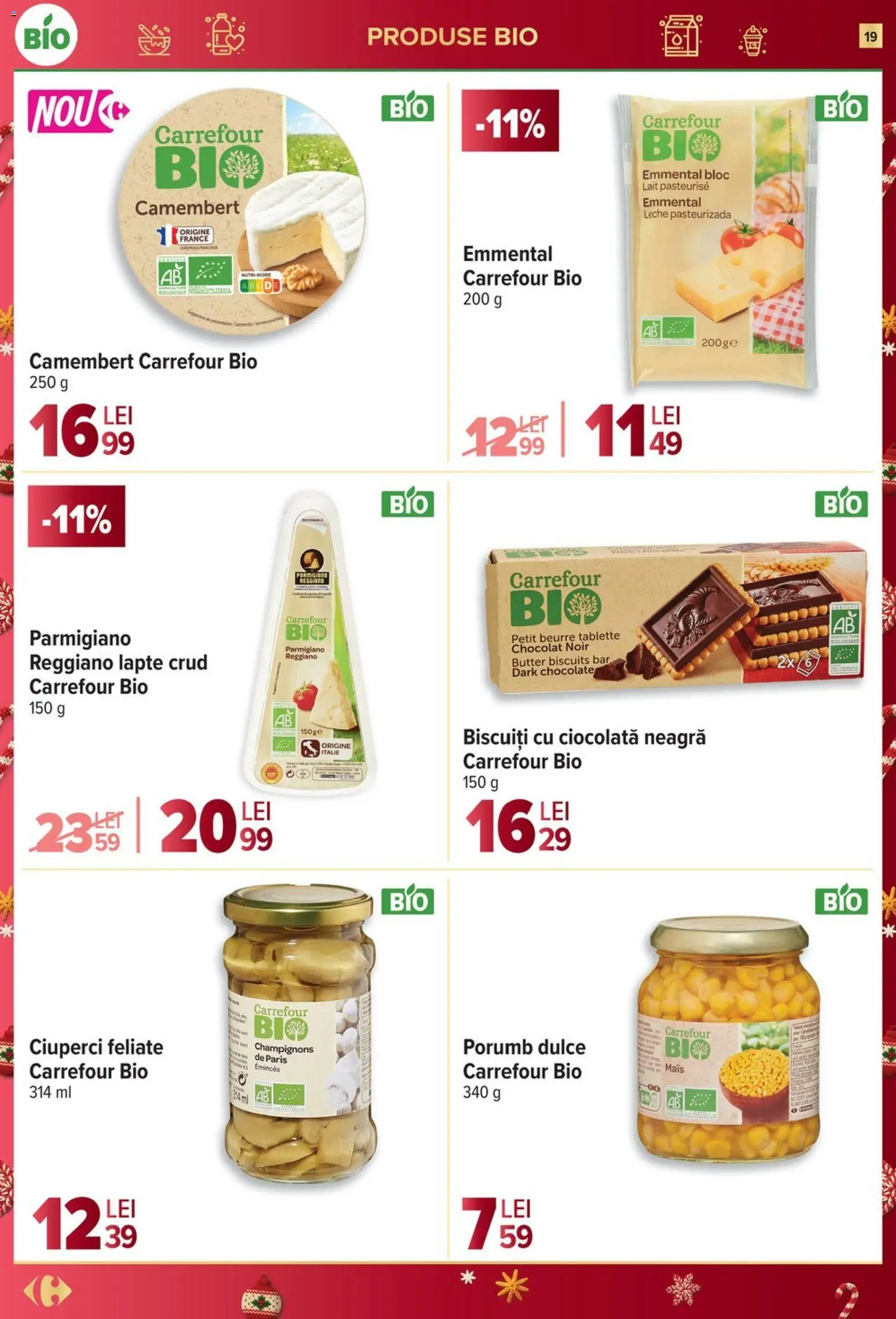 Catalog Carrefour 27 Decembrie 2025 - 6 Ianuarie 2026 | Pagina 19 | Produse: Şerit ödül, Ciuperci, Lapte, Porumb