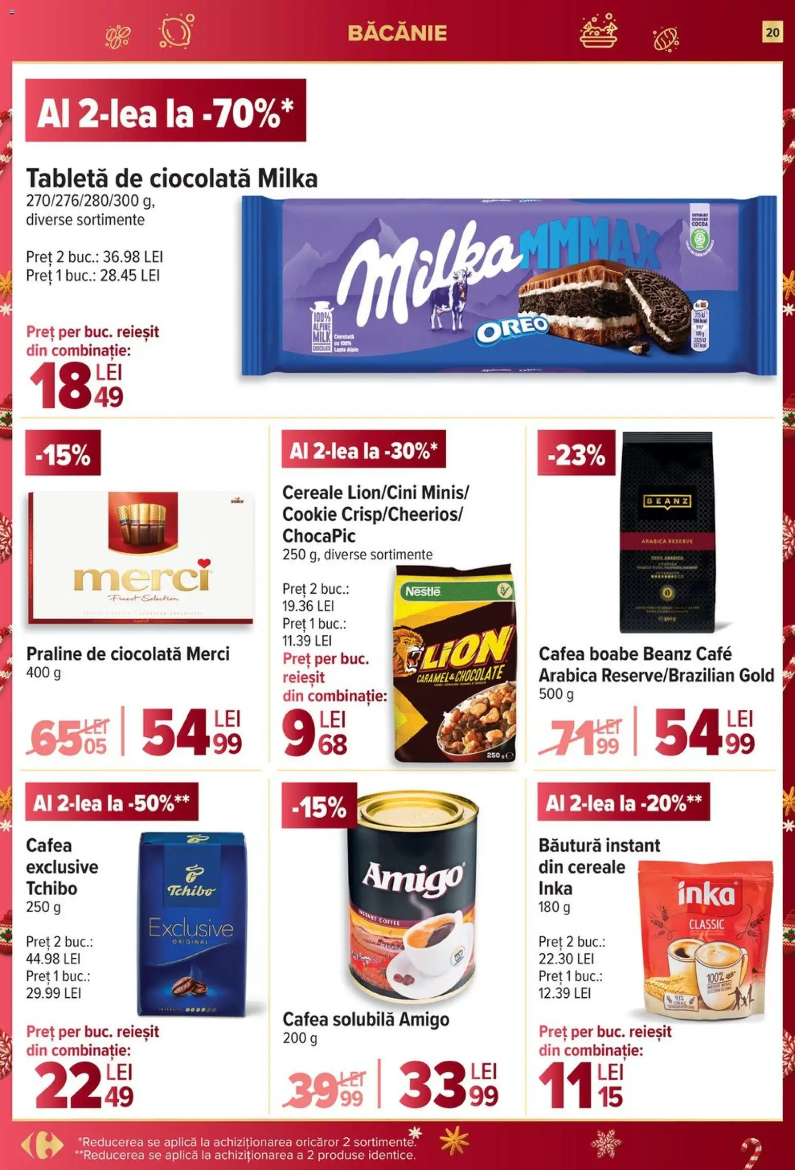 Catalog Carrefour 27 Decembrie 2025 - 6 Ianuarie 2026 | Pagina 20 | Produse: Tabletă, Praline, Ciocolată, Cereale