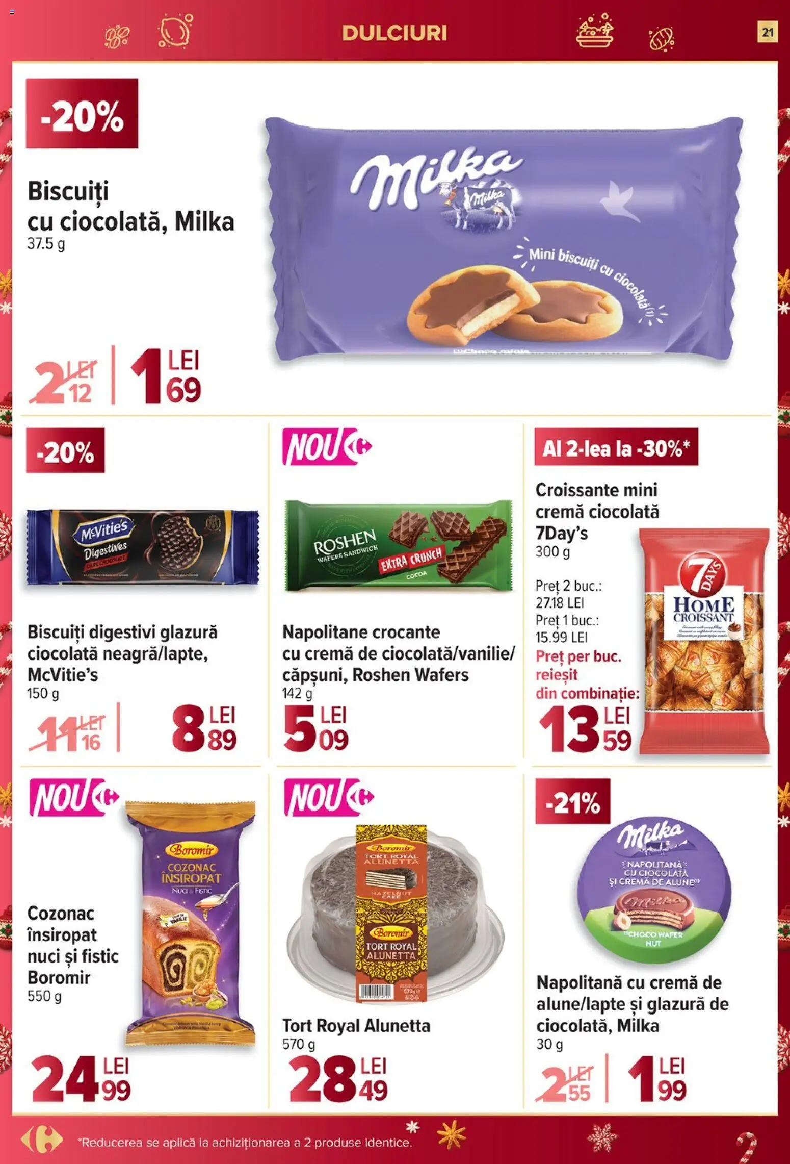 Catalog Carrefour 27 Decembrie 2025 - 6 Ianuarie 2026 | Pagina 21 | Produse: Napolitane, Tort, Cremă, Nuci