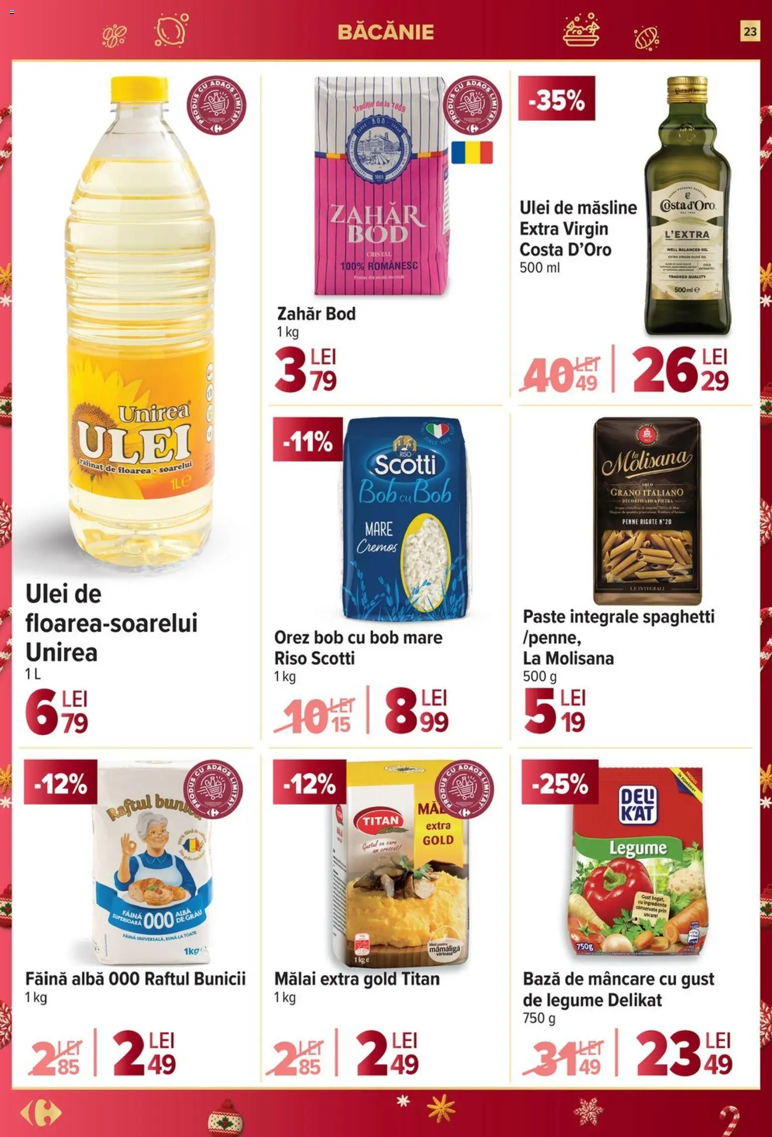 Catalog Carrefour 27 Decembrie 2025 - 6 Ianuarie 2026 | Pagina 23 | Produse: Orez, Paste, Legume, Zahăr