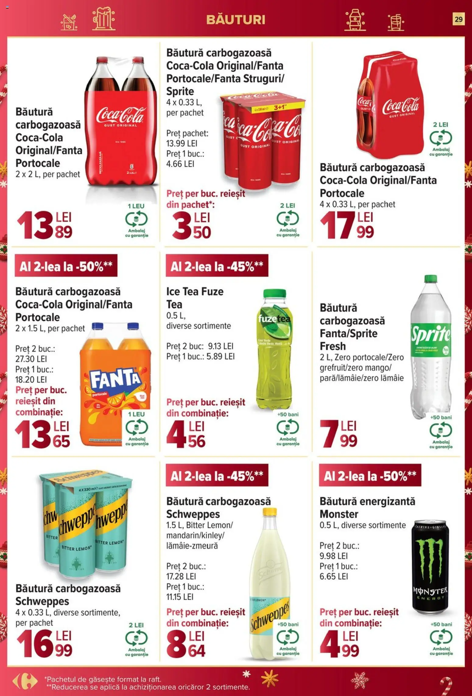 Catalog Carrefour 27 Decembrie 2025 - 6 Ianuarie 2026 | Pagina 29 | Produse: Amerikan servis, Băutură energizantă, Ice tea, Lămâie