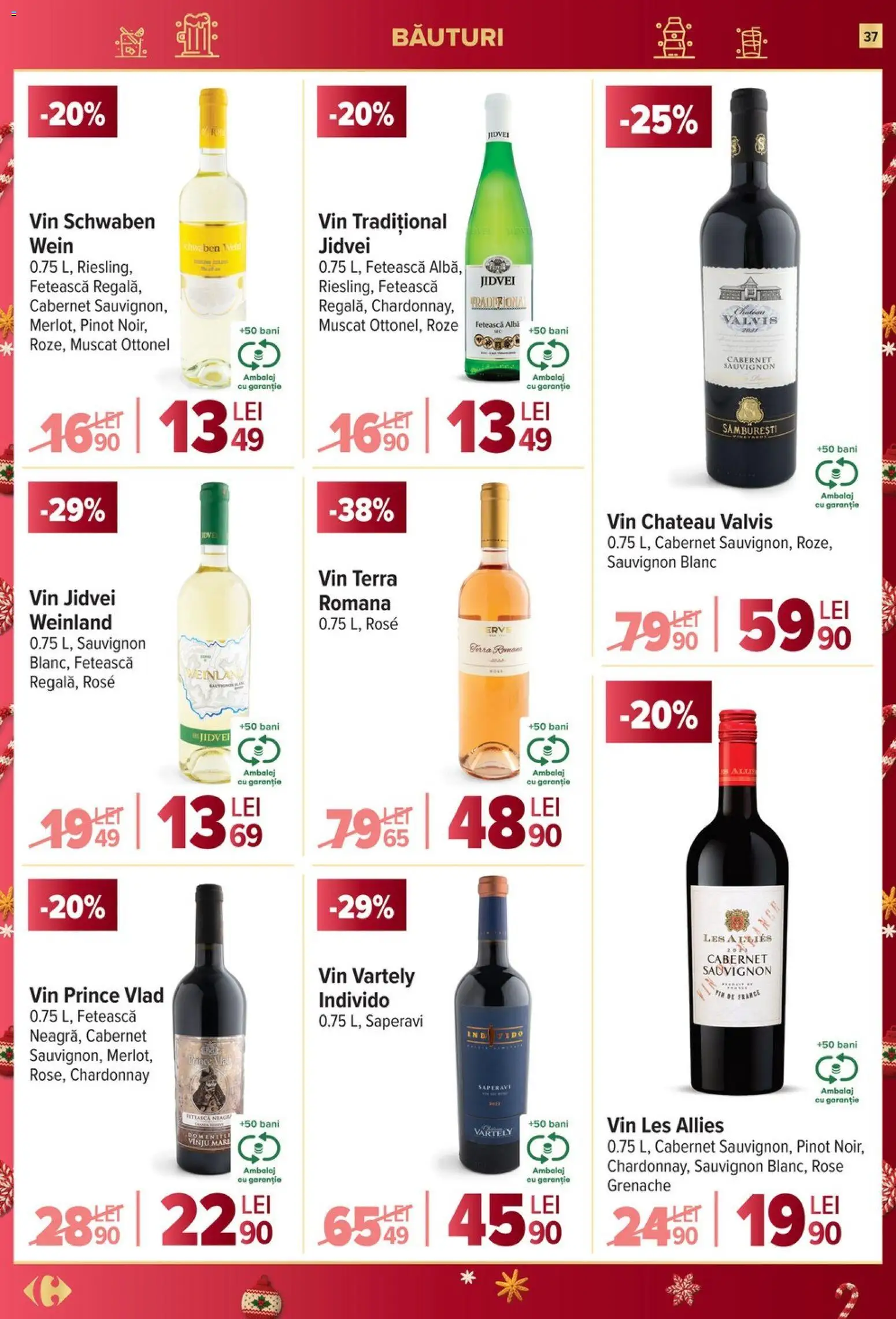 Catalog Carrefour 27 Decembrie 2025 - 6 Ianuarie 2026 | Pagina 37 | Produse: Vin