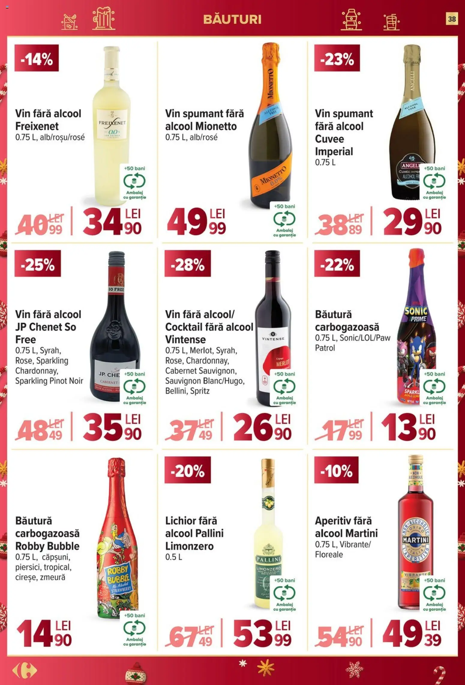 Catalog Carrefour 27 Decembrie 2025 - 6 Ianuarie 2026 | Pagina 38 | Produse: Zmeură, Lichior, Apple, Cocktail