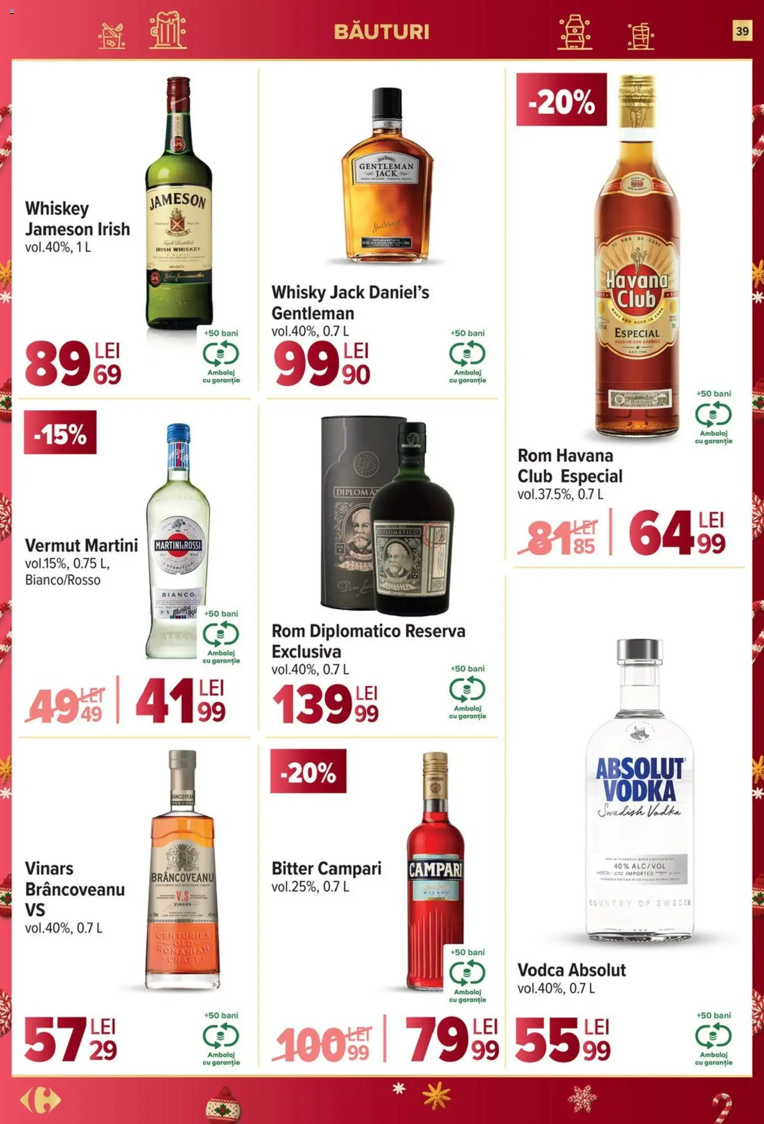 Catalog Carrefour 27 Decembrie 2025 - 6 Ianuarie 2026 | Pagina 39 | Produse: Su ısıtıcı, Yulaf, Rom, Whiskey