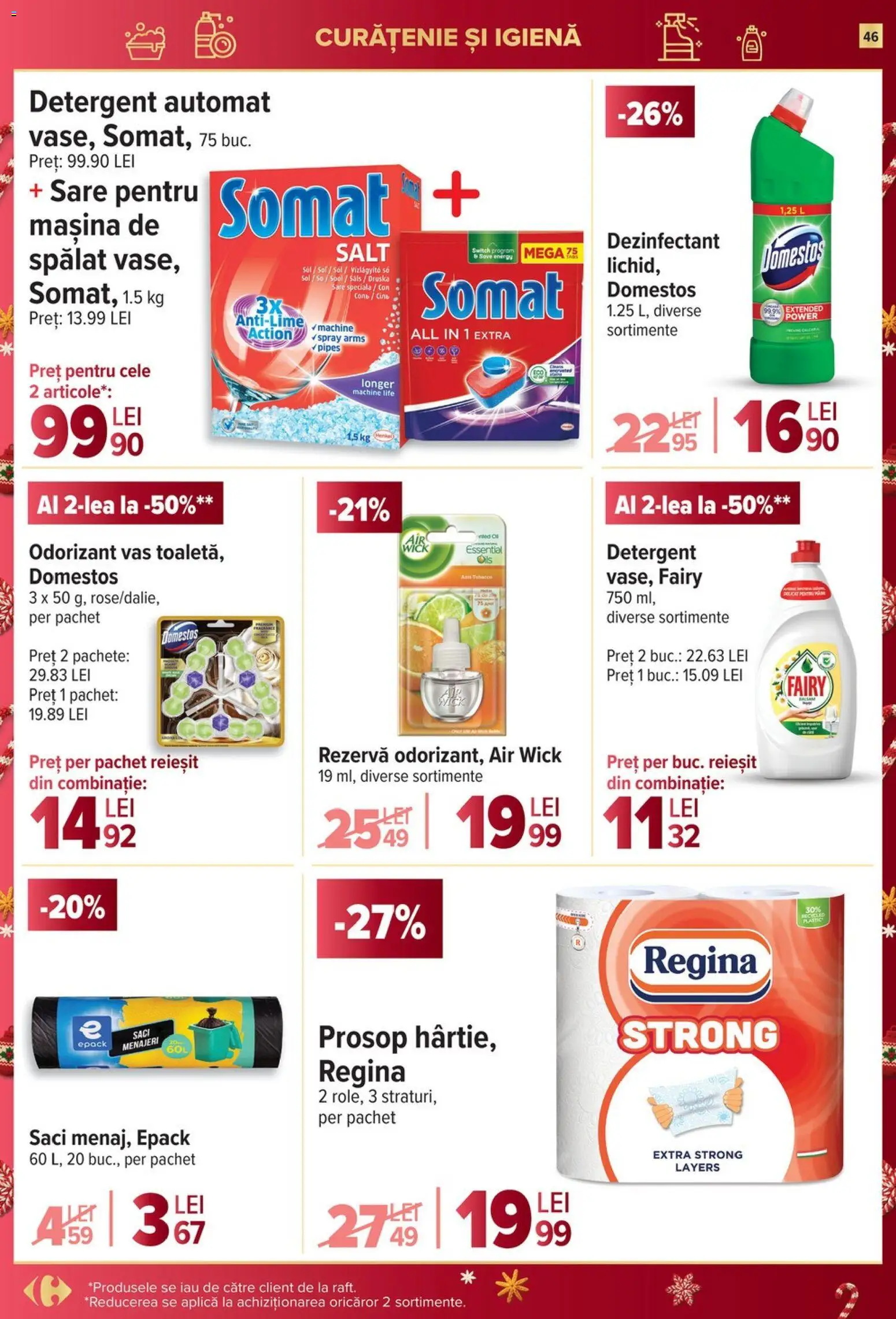Catalog Carrefour 27 Decembrie 2025 - 6 Ianuarie 2026 | Pagina 46 | Produse: Kedi Ödül Oyuncakları, Detergent, Sare