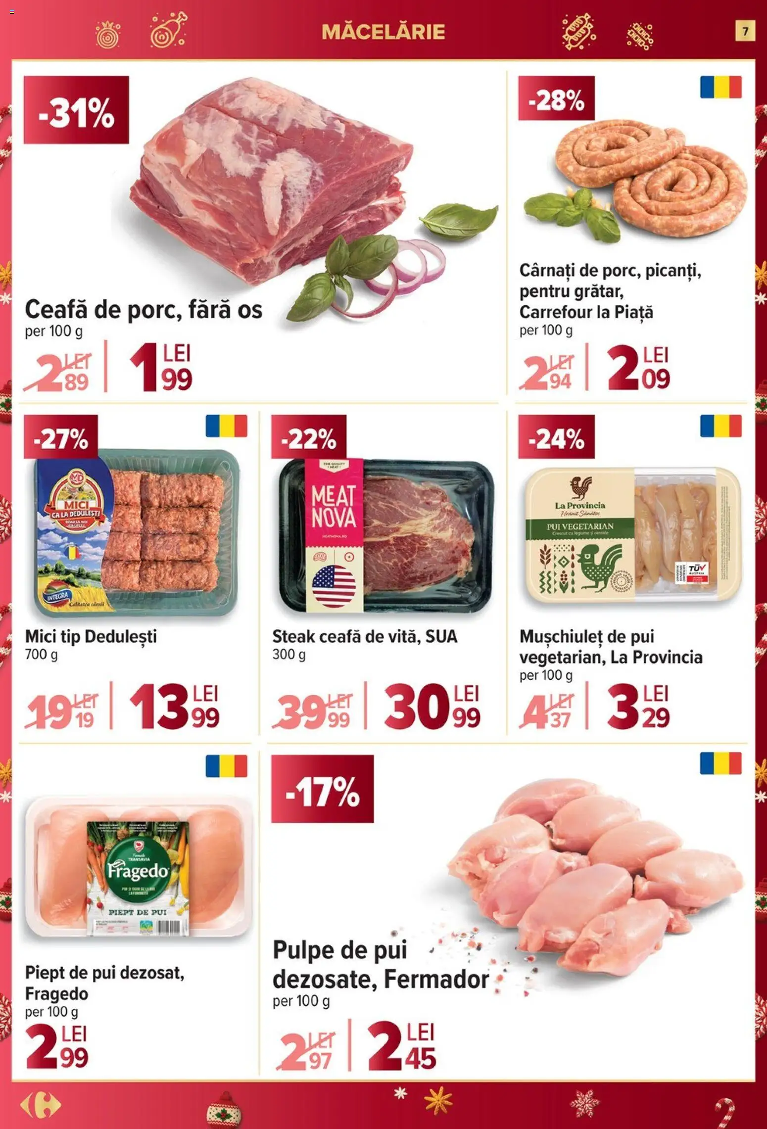 Catalog Carrefour 27 Decembrie 2025 - 6 Ianuarie 2026 | Pagina 7 | Produse: Mici, Cereale, Legume, Cârnați