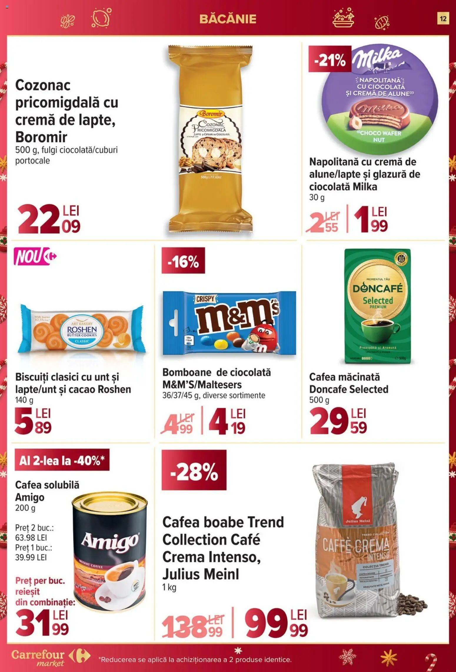 Catalog Carrefour 27 Decembrie 2025 - 6 Ianuarie 2026 | Pagina 12 | Produse: Unt, Ciocolată, Biscuiți, Fulgi