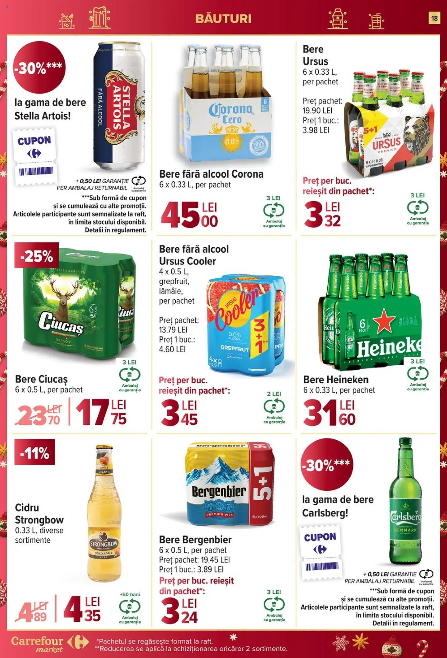 Catalog Carrefour 27 Decembrie 2025 - 6 Ianuarie 2026 | Pagina 18 | Produse: Apple, Bere, Plastik Kulübe, Grepfrut
