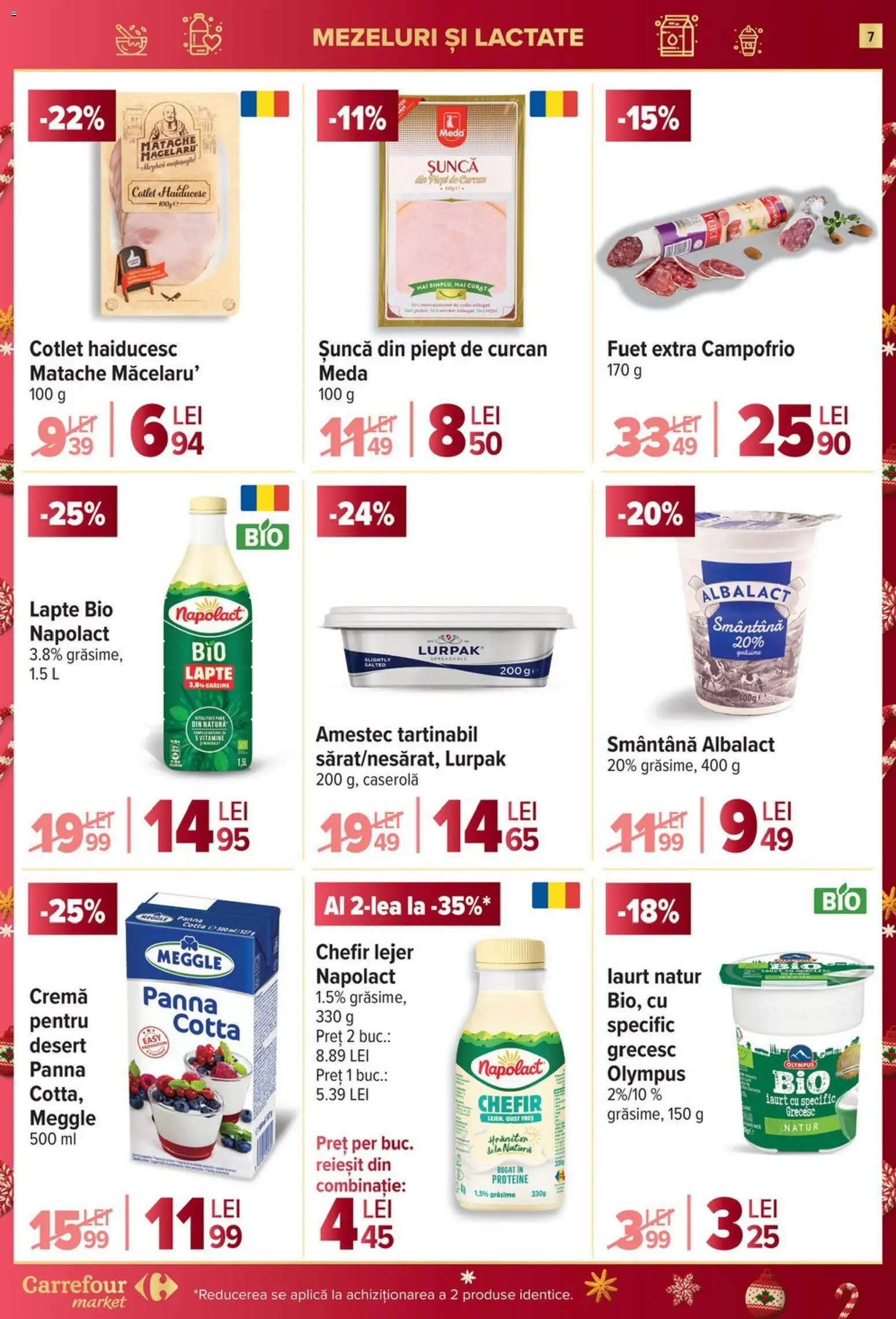 Catalog Carrefour 27 Decembrie 2025 - 6 Ianuarie 2026 | Pagina 7 | Produse: Şerit ödül, Lait de coco, Cremă, Șuncă