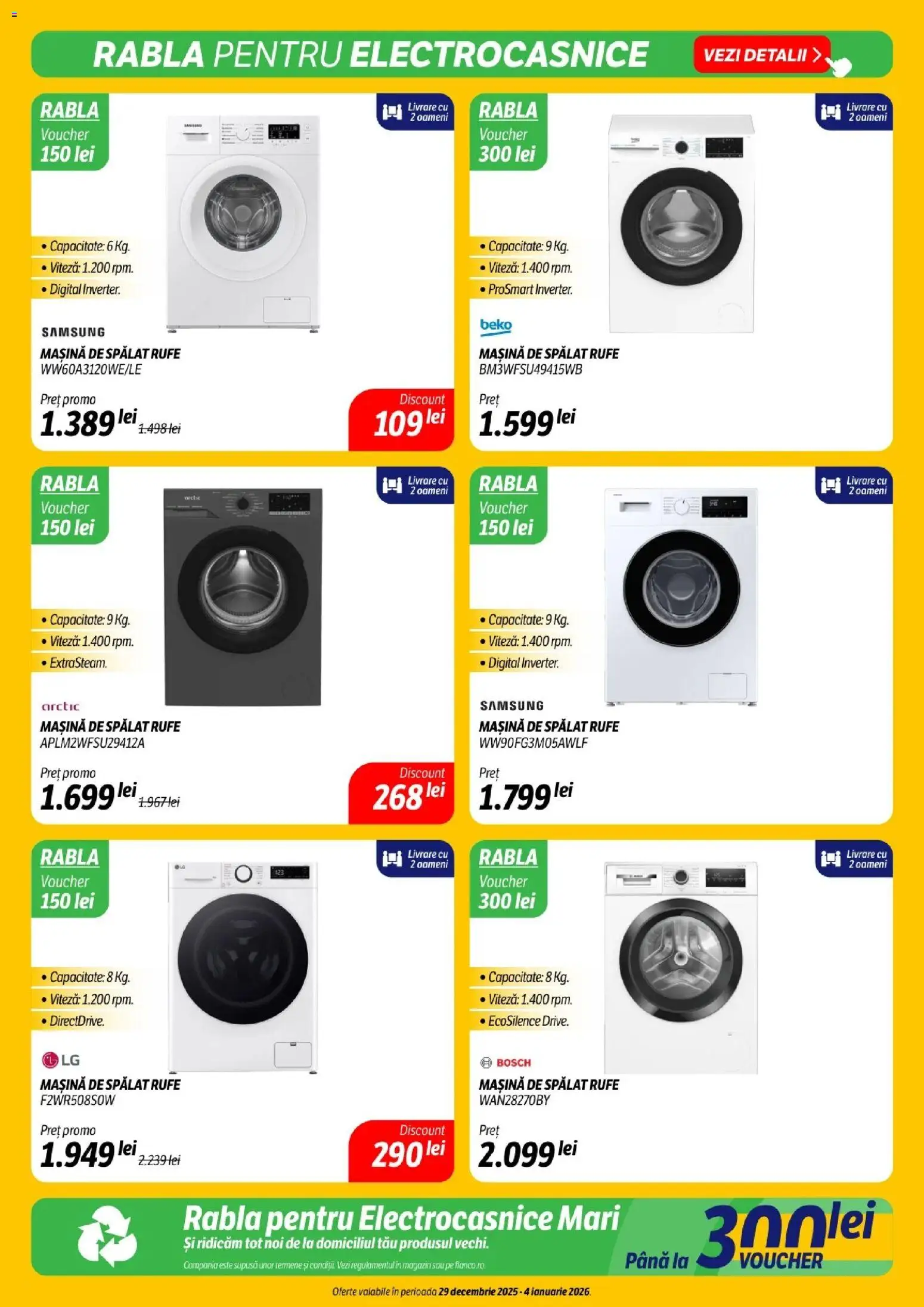 Catalog Flanco 29 Decembrie 2025 - 3 Ianuarie 2026 | Pagina 16 | Produse: Mașină De Spălat