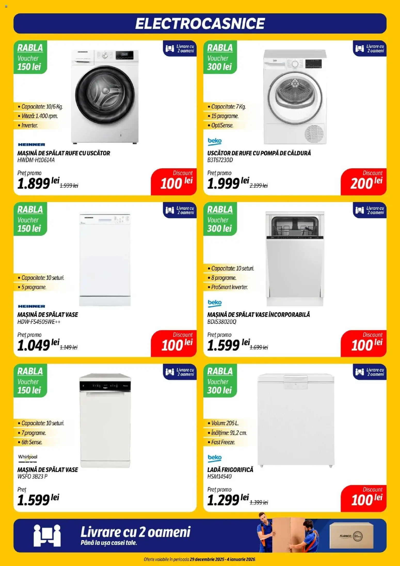 Catalog Flanco 29 Decembrie 2025 - 3 Ianuarie 2026 | Pagina 17 | Produse: Mașină De Spălat, Uscător, Mașină De Spălat Vase, Ușă