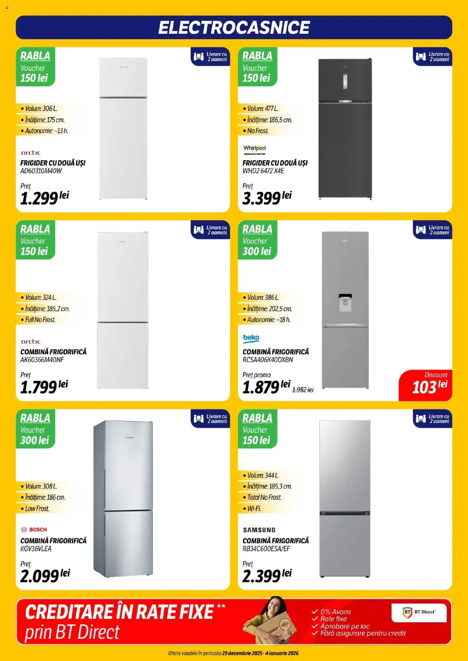 Catalog Flanco 29 Decembrie 2025 - 3 Ianuarie 2026 | Pagina 18 | Produse: Frigider, Combină frigorifică