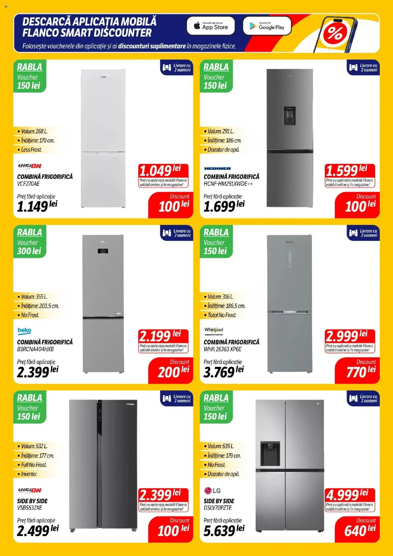 Catalog Flanco 29 Decembrie 2025 - 3 Ianuarie 2026 | Pagina 8 | Produse: Combină frigorifică